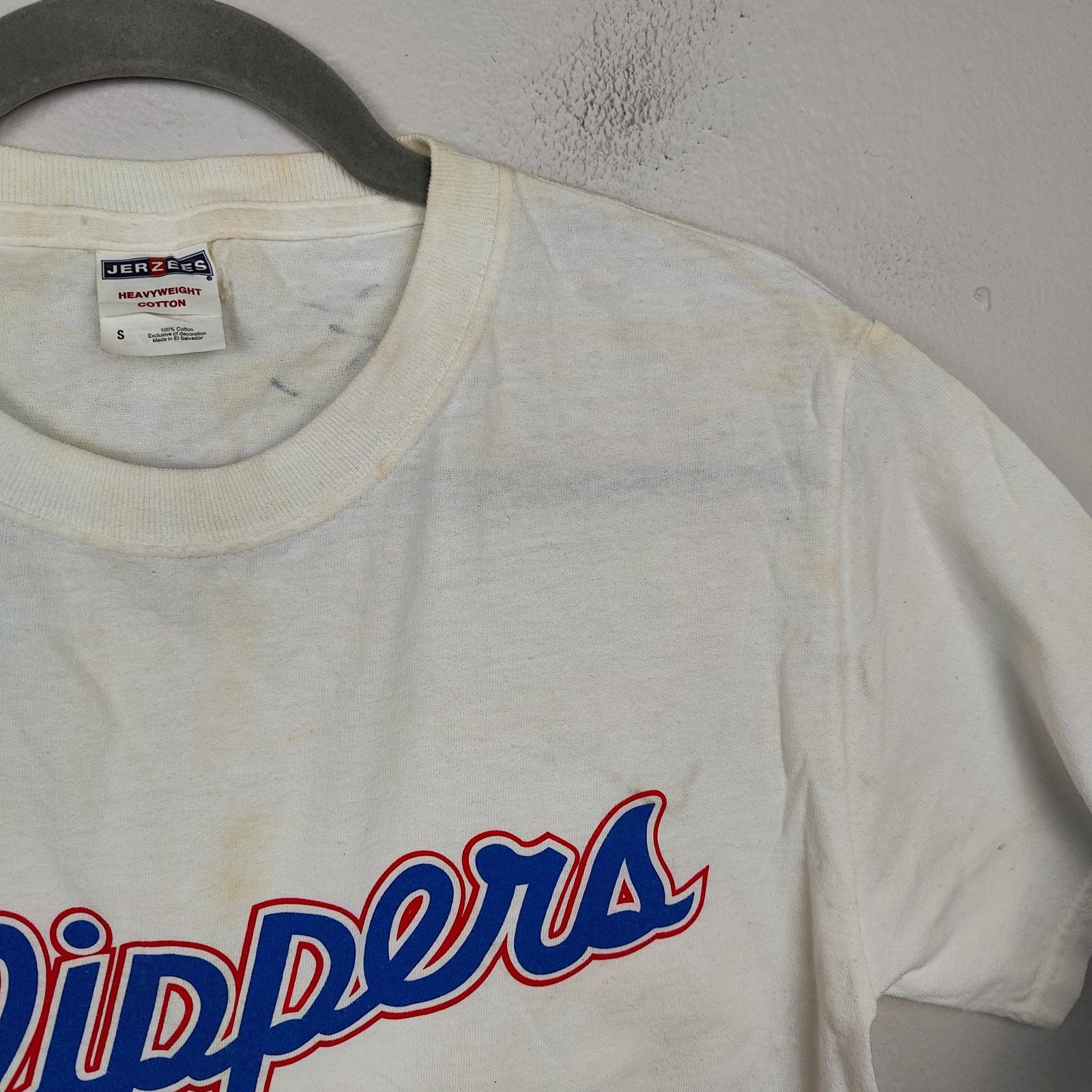 Jerzees Vintage Clippers Autographed T-Shirt Mens Small White Size US S / EU 44-46 / 1 - 3 Thumbnail
