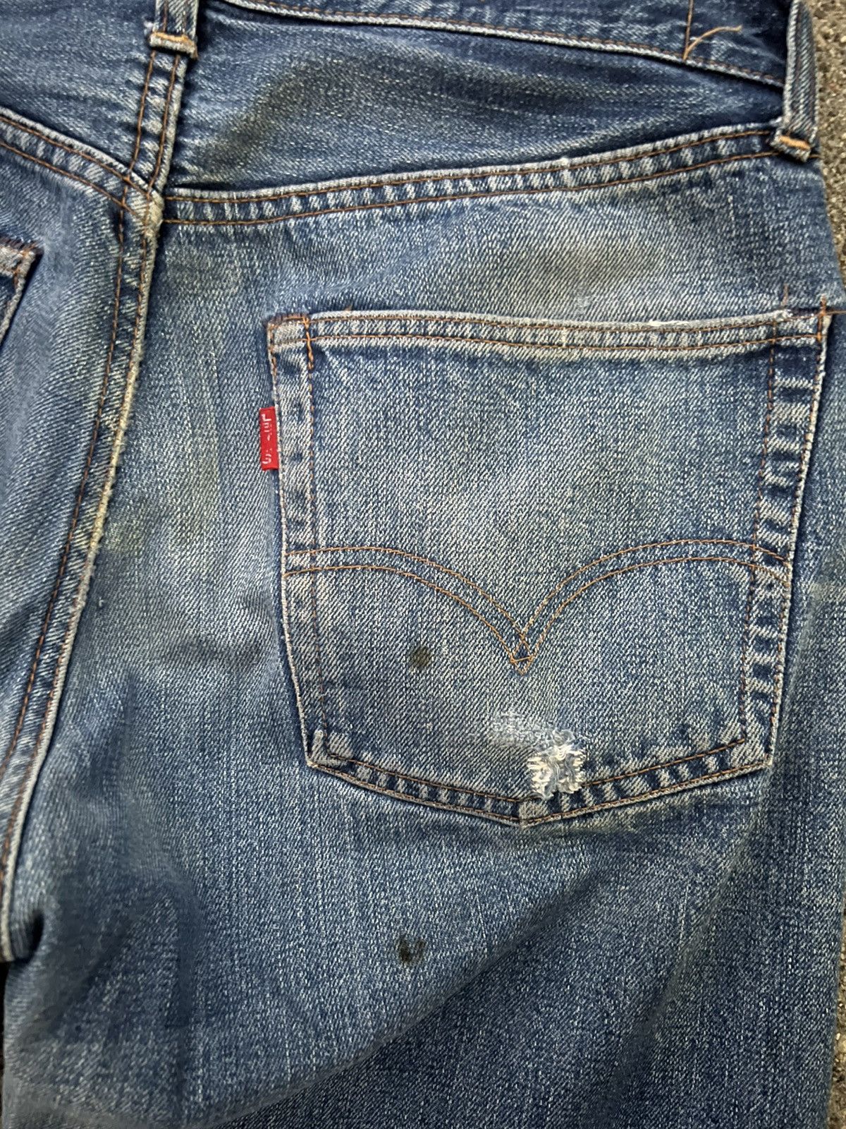 Levi's × Vintage Vintage 70s Single Stitch Faded Selvedge Jeans Size US 31 - 3 Thumbnail