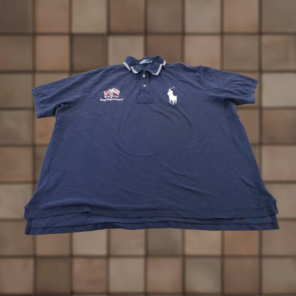 Polo Ralph Lauren Navy Japan & USA Flag Big Pony Polo Ralph Lauren