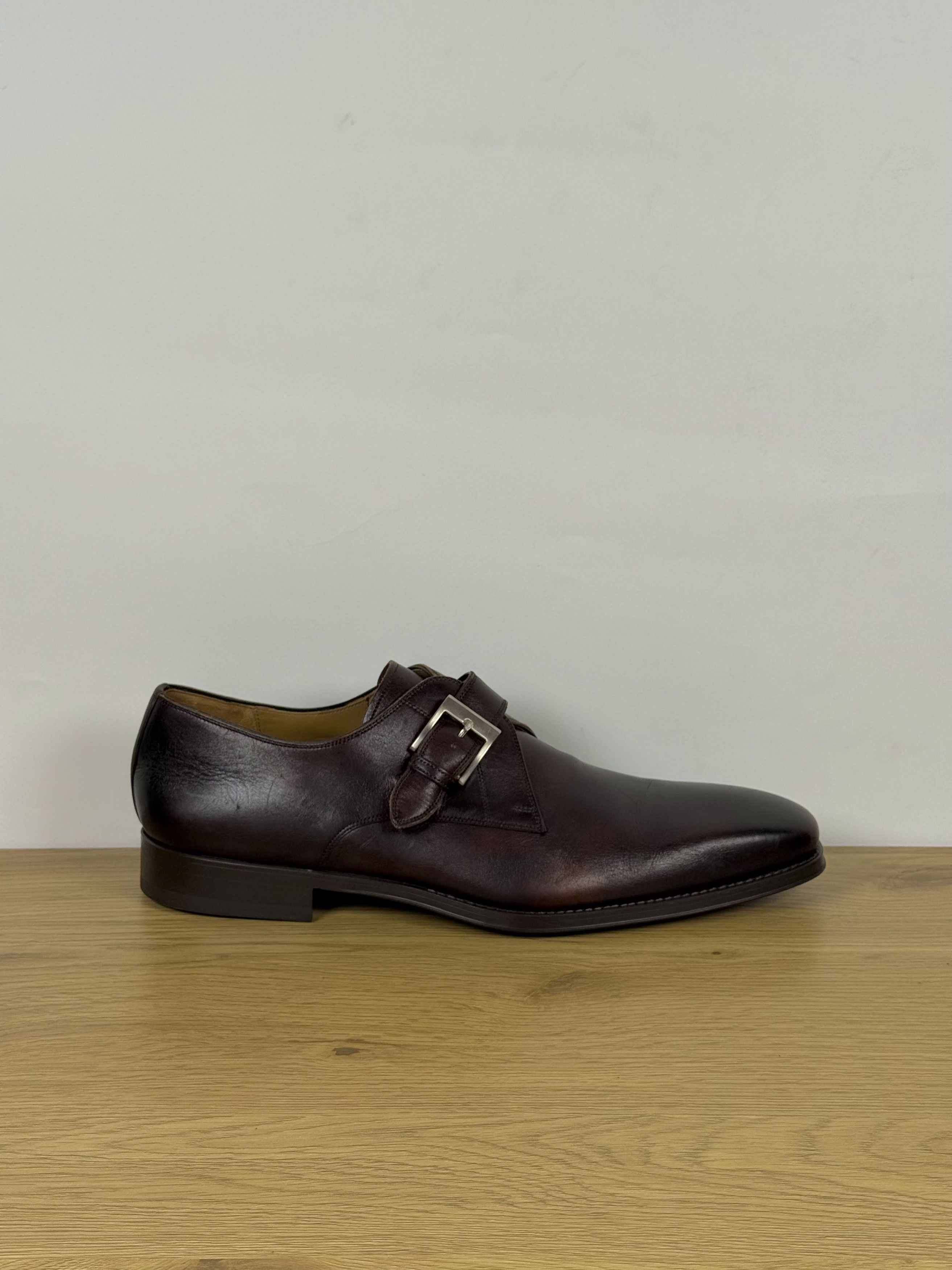 Magnanni Men's Magnanni Leather Single Buckle Monk Straps Shoes US 14 Size US 14 / EU 47 - 5 Thumbnail