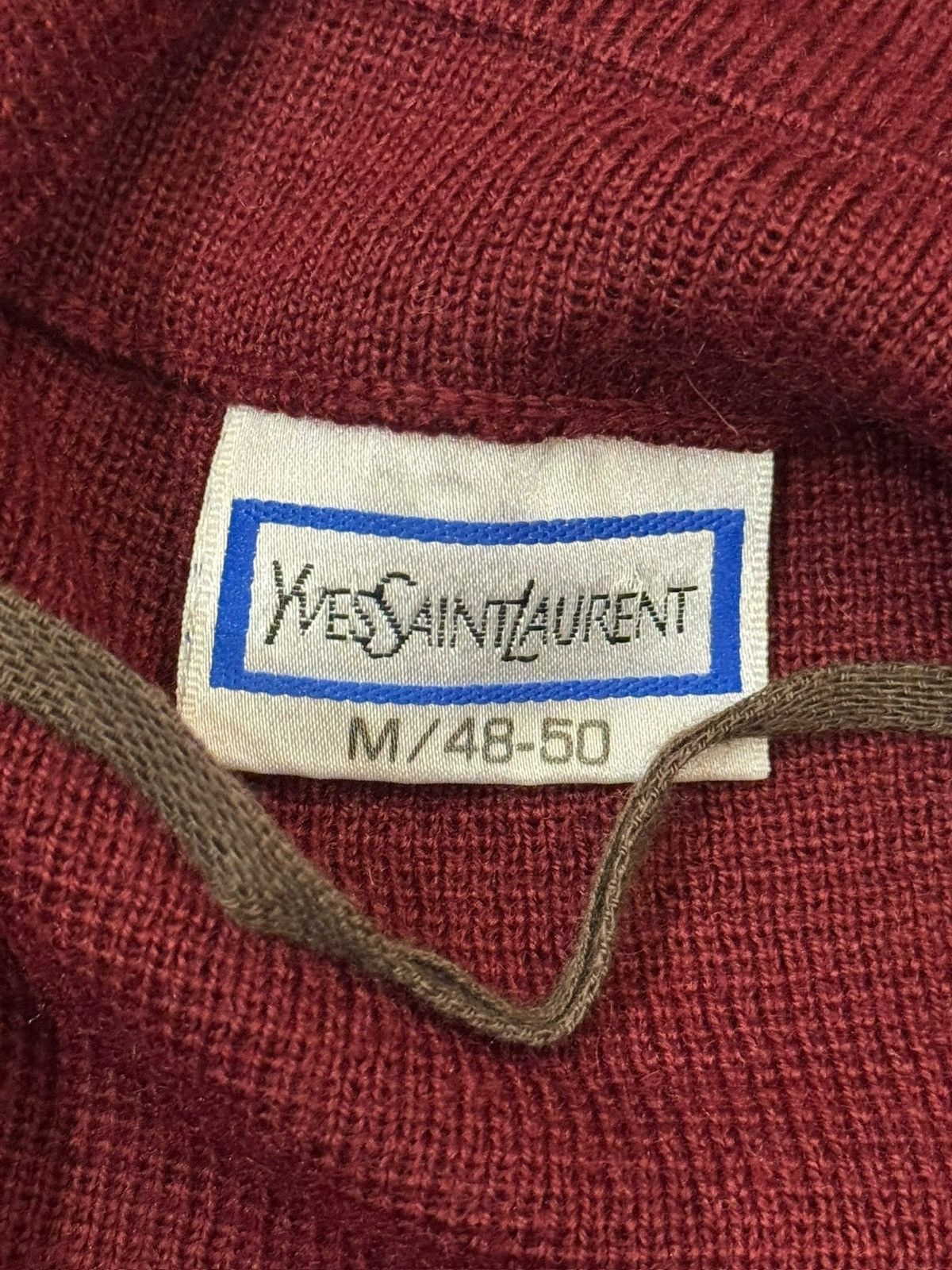 Yves Saint Laurent YSL Yves Saint Laurent Wool Jumper Cardigan Sweater Medium Size US M / EU 48-50 / 2 - 2 Thumbnail