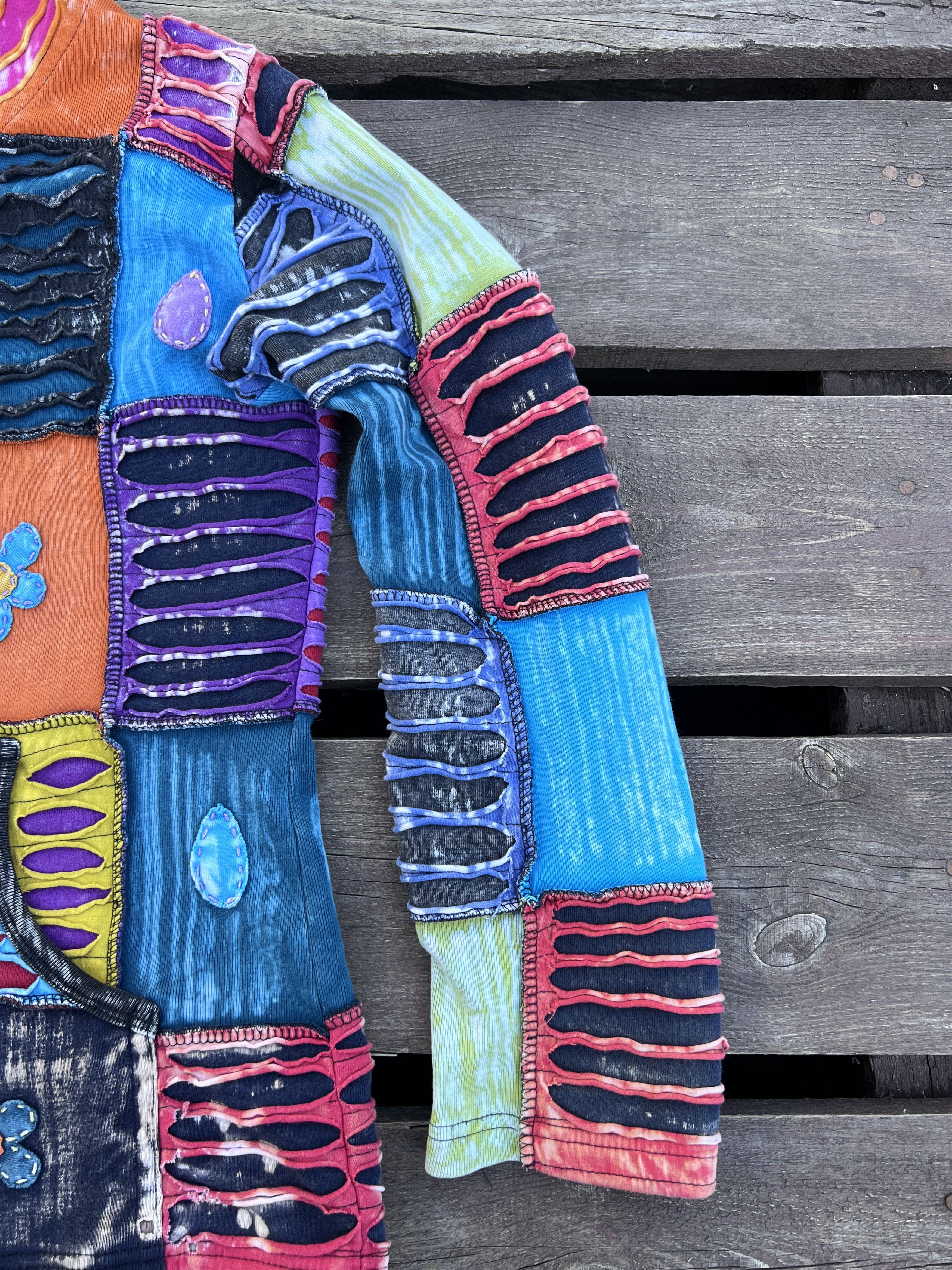 Vintage Avant Garde Y2K Nepal Patchwork Zip Up Elf Hoodie Vintage Size US M / EU 48-50 / 2 - 5 Thumbnail