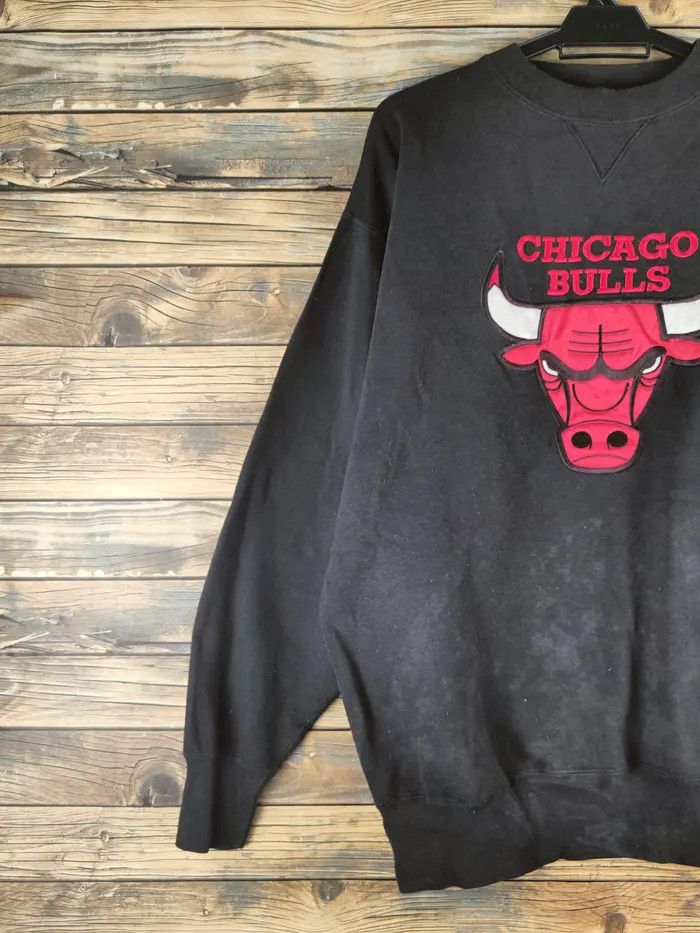 NBA Chicago Bulls vintage NBA big logo sweatshirt #46-202DL Size US L / EU 52-54 / 3 - 4 Thumbnail