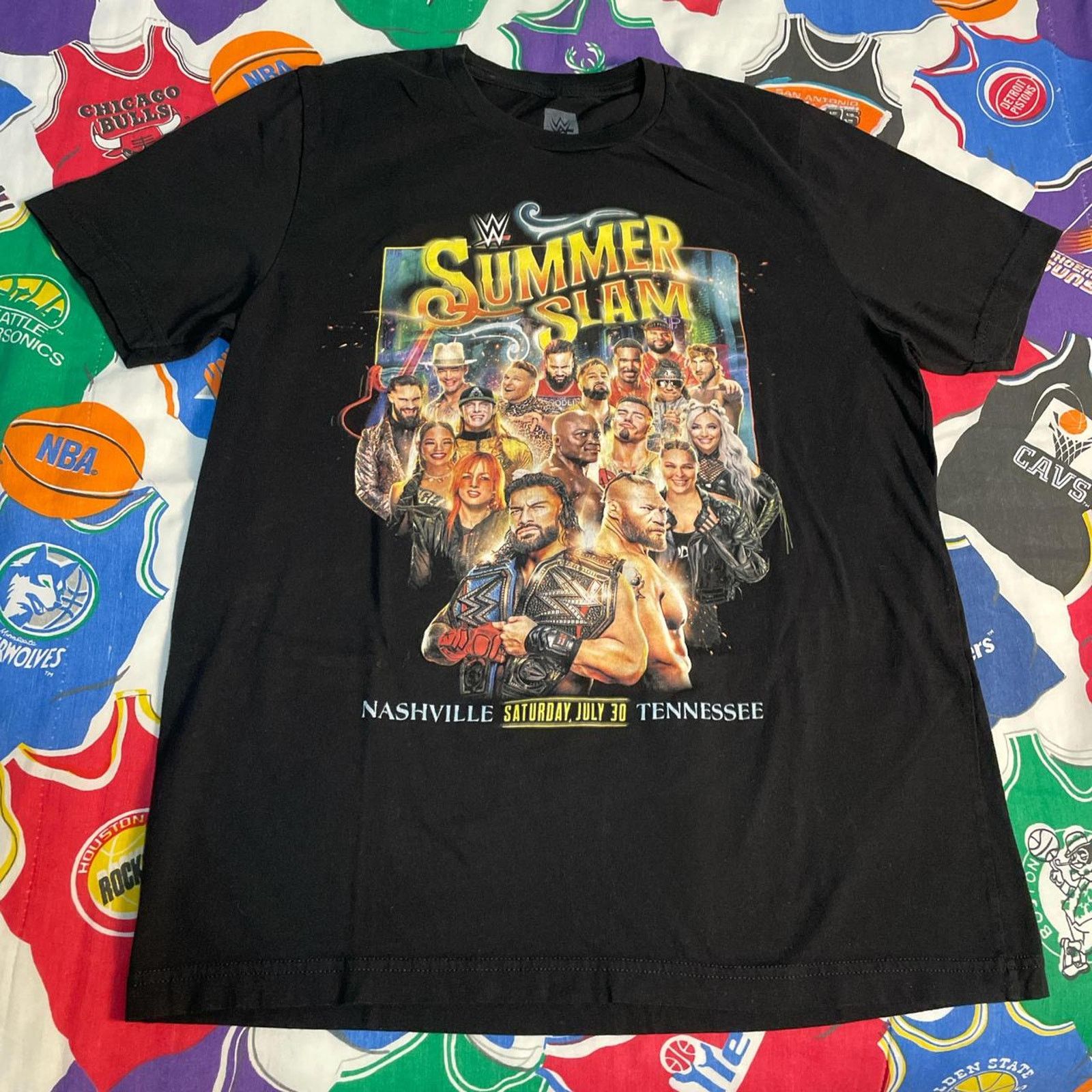 WWE 2022 WWE Summer Slam I Was There Merch Wrestling Tee Size US L / EU 52-54 / 3 - 1 Thumbnail