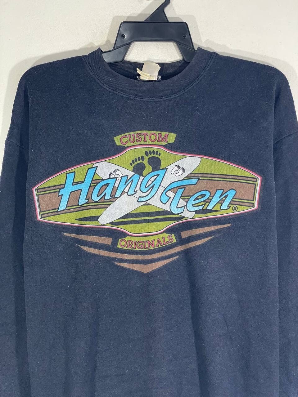 Hang Ten Vintage 90s hangten surfing surf brand sweatshirt pullover L Size US L / EU 52-54 / 3 - 4 Thumbnail