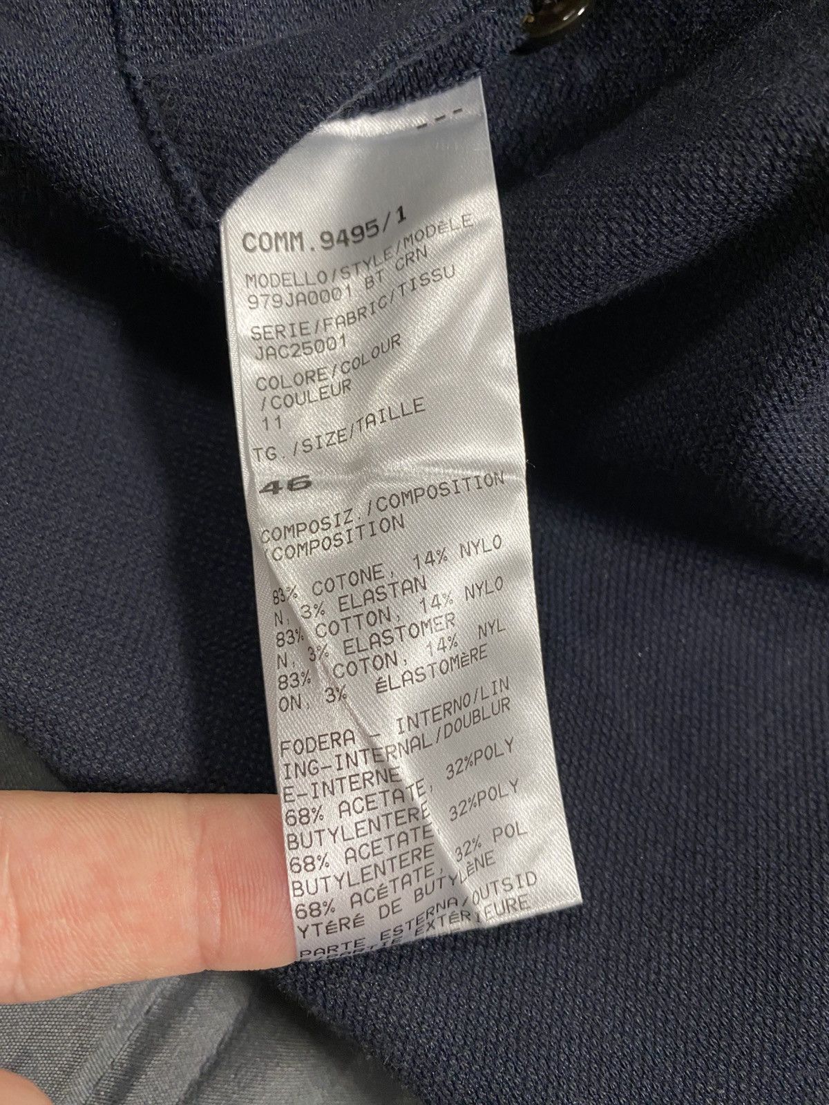 Eleventy Eleventy Luxury Single Breasted Cotton Sport Blazer Size 46R - 8 Thumbnail