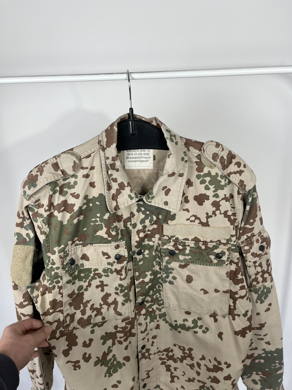 Other Vintage German Army Camo Jacket Military Field Shirt 2003 Size US L / EU 52-54 / 3 - 12 Thumbnail