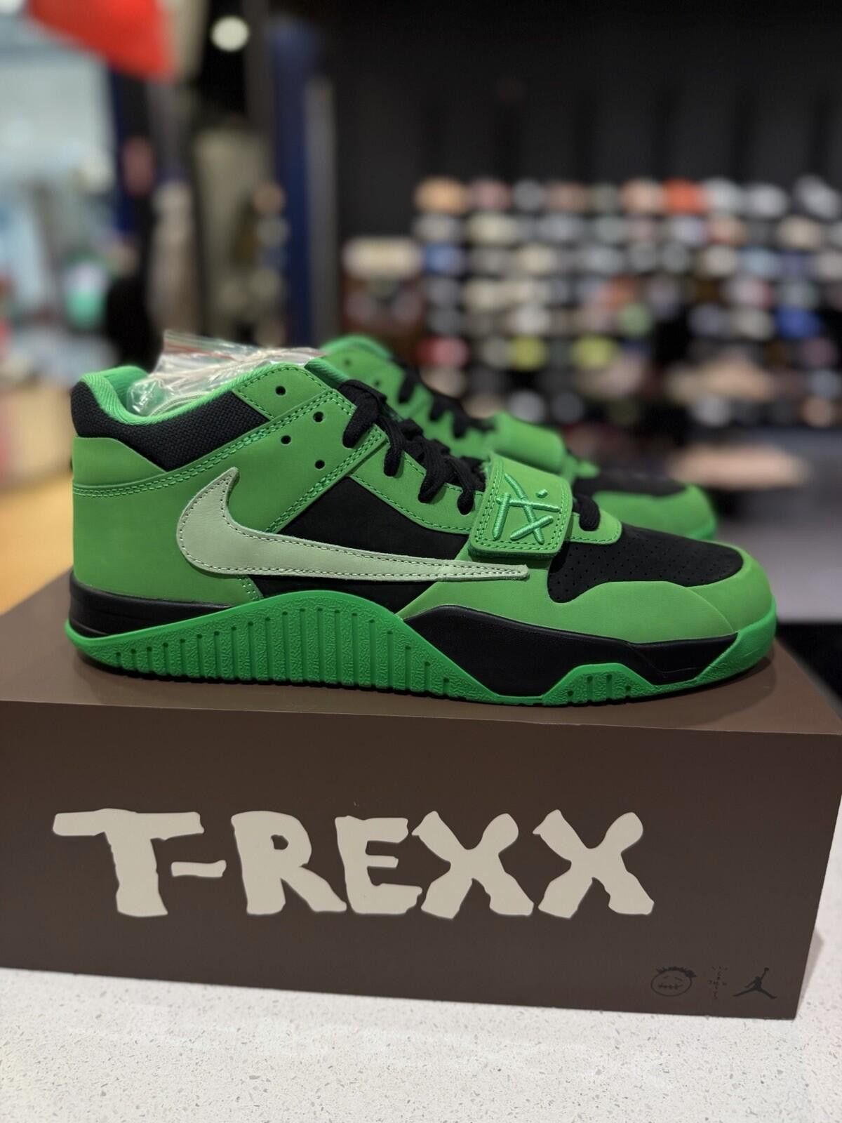 Jordan Brand Nike Jordan CJ1 T-Rexx x Travis Scott Green Spark Size 11 Size US 11 / EU 44 - 1 Thumbnail