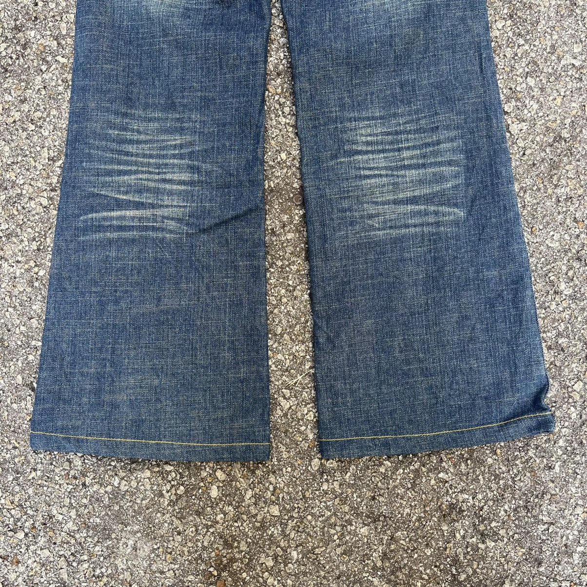 Ed Hardy FLARE JEANS RED PEPPER DENIM BOOT CUT PANT Size 24" / US 00 / IT 34 - 9 Thumbnail