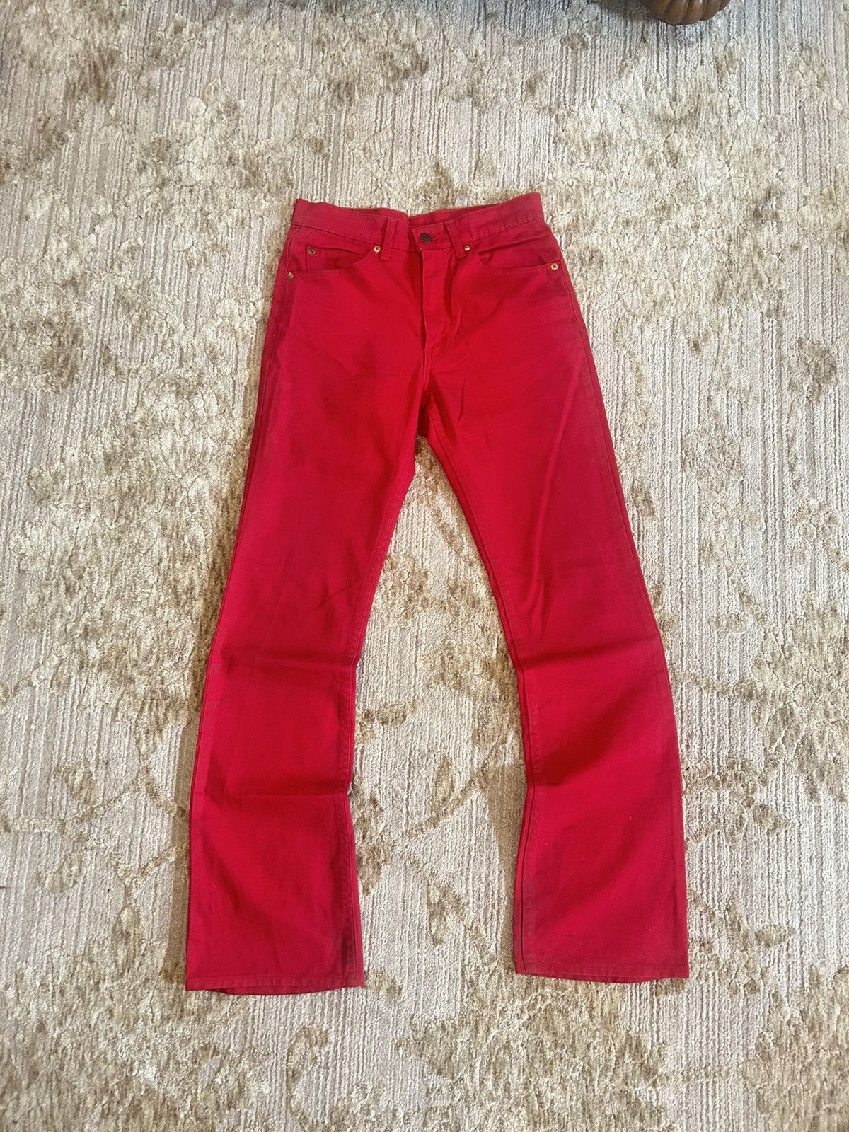 Levi's Made in Japan Red bootcut Levi’s jeans Size US 29 - 1 Thumbnail