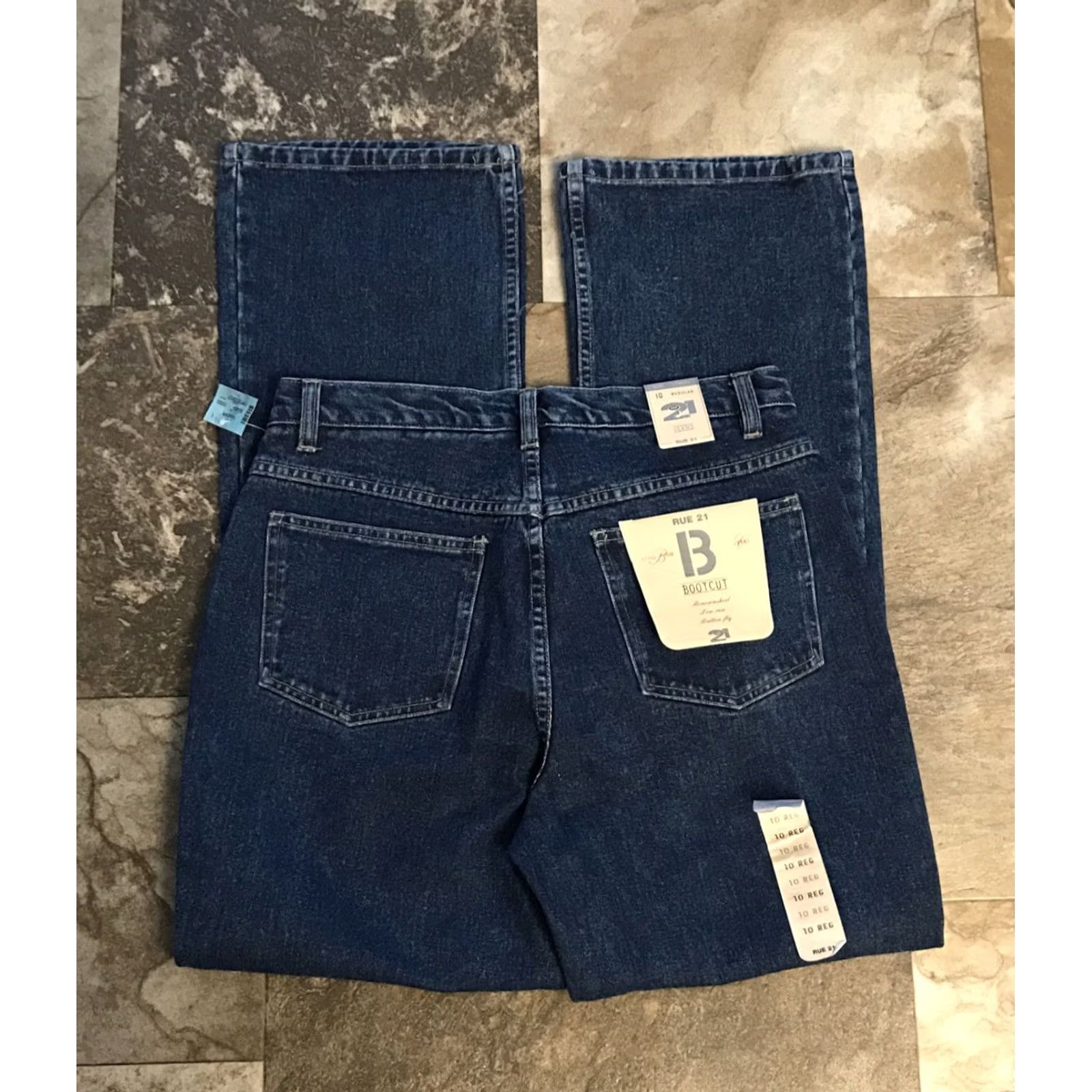 Vintage Rue 21 Jeans Bootcut Denim NWT Size 10 Regular Women’s Cotton 32W 31.5 Inseam Blue Size 32" / US 10 / IT 46 - 2 Thumbnail