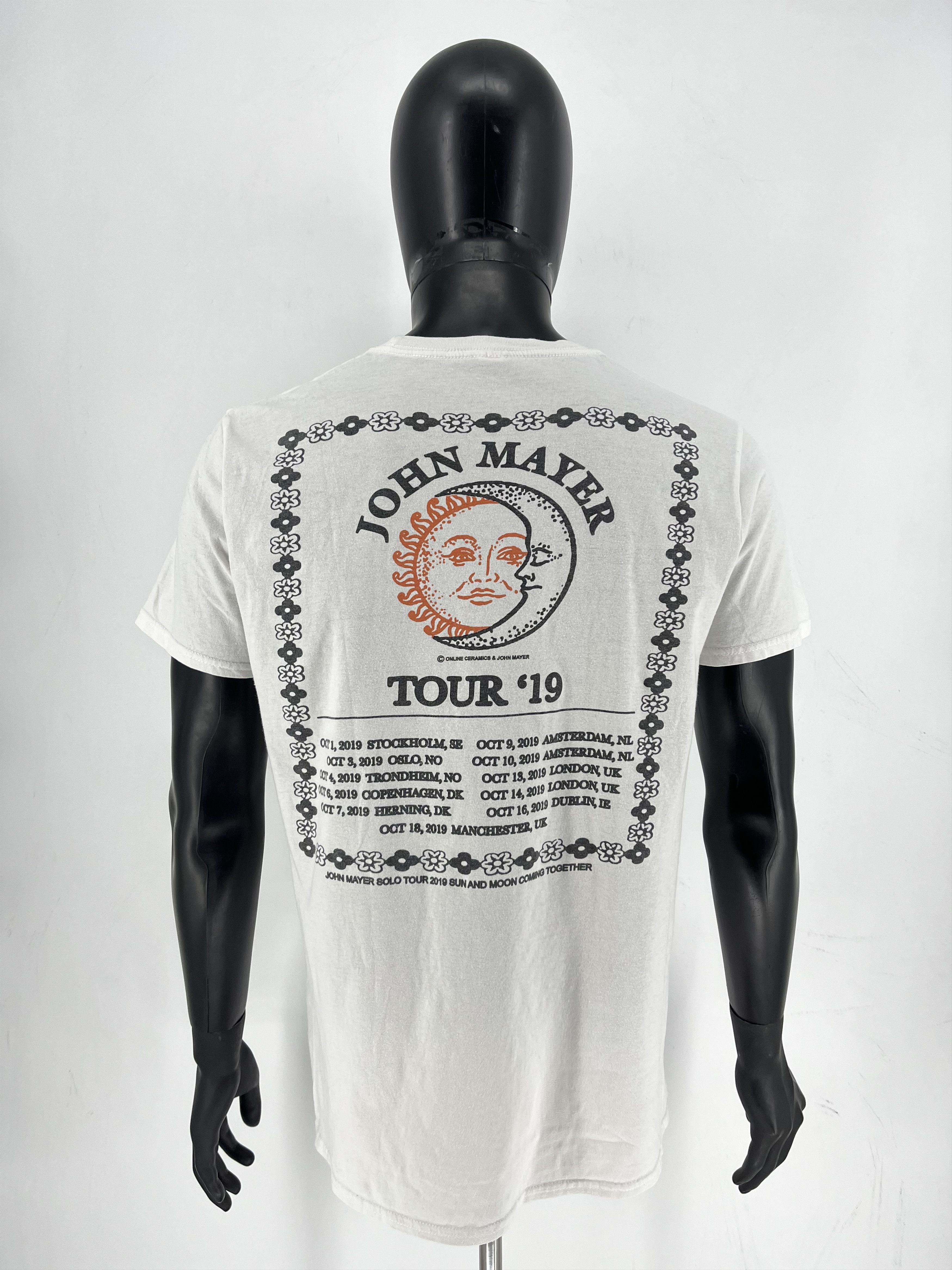 Band Tees John Mayer Tour Shirt Adult White Music Concert Y2K Size US L / EU 52-54 / 3 - 9 Thumbnail