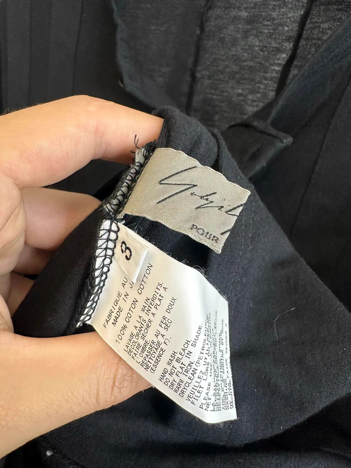 Yohji Yamamoto Black Long Sleeve Henley Shirt Size US L / EU 52-54 / 3 - 7 Thumbnail