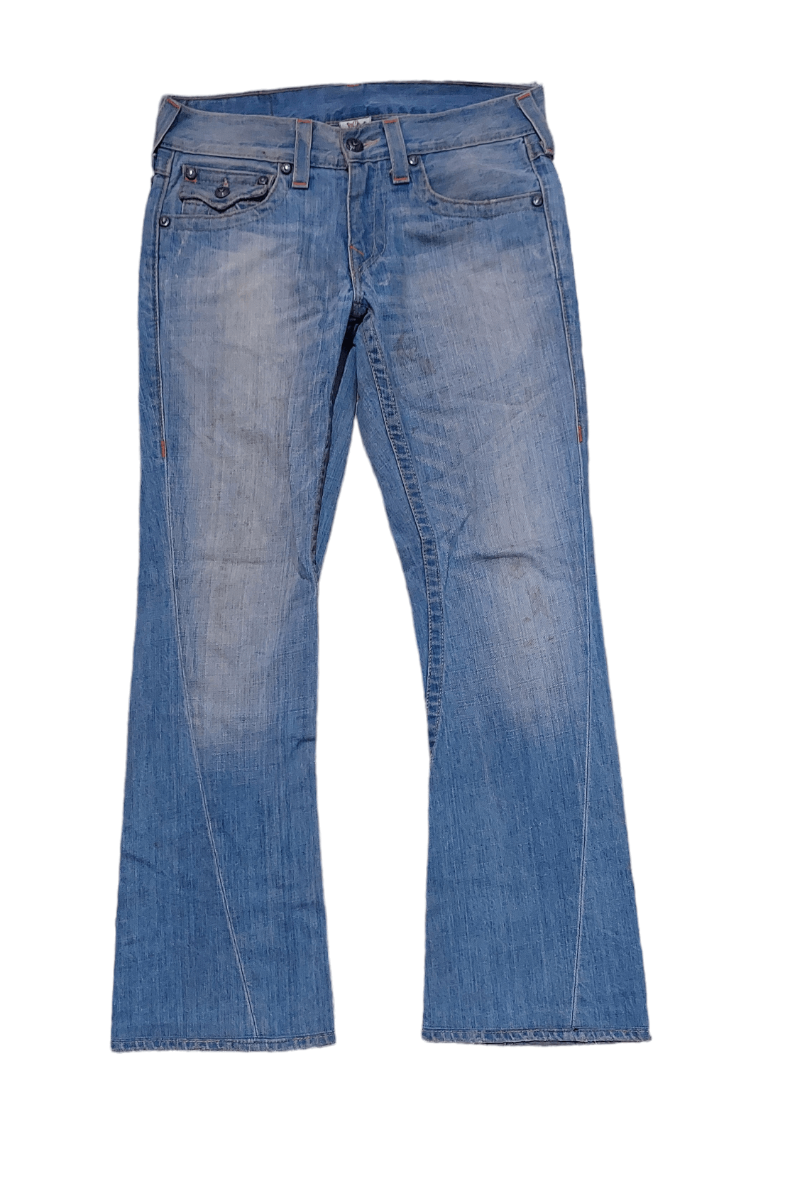 True Religion × Vintage Vrg True Religion Flared Jeans Size US 33 - 3 Thumbnail