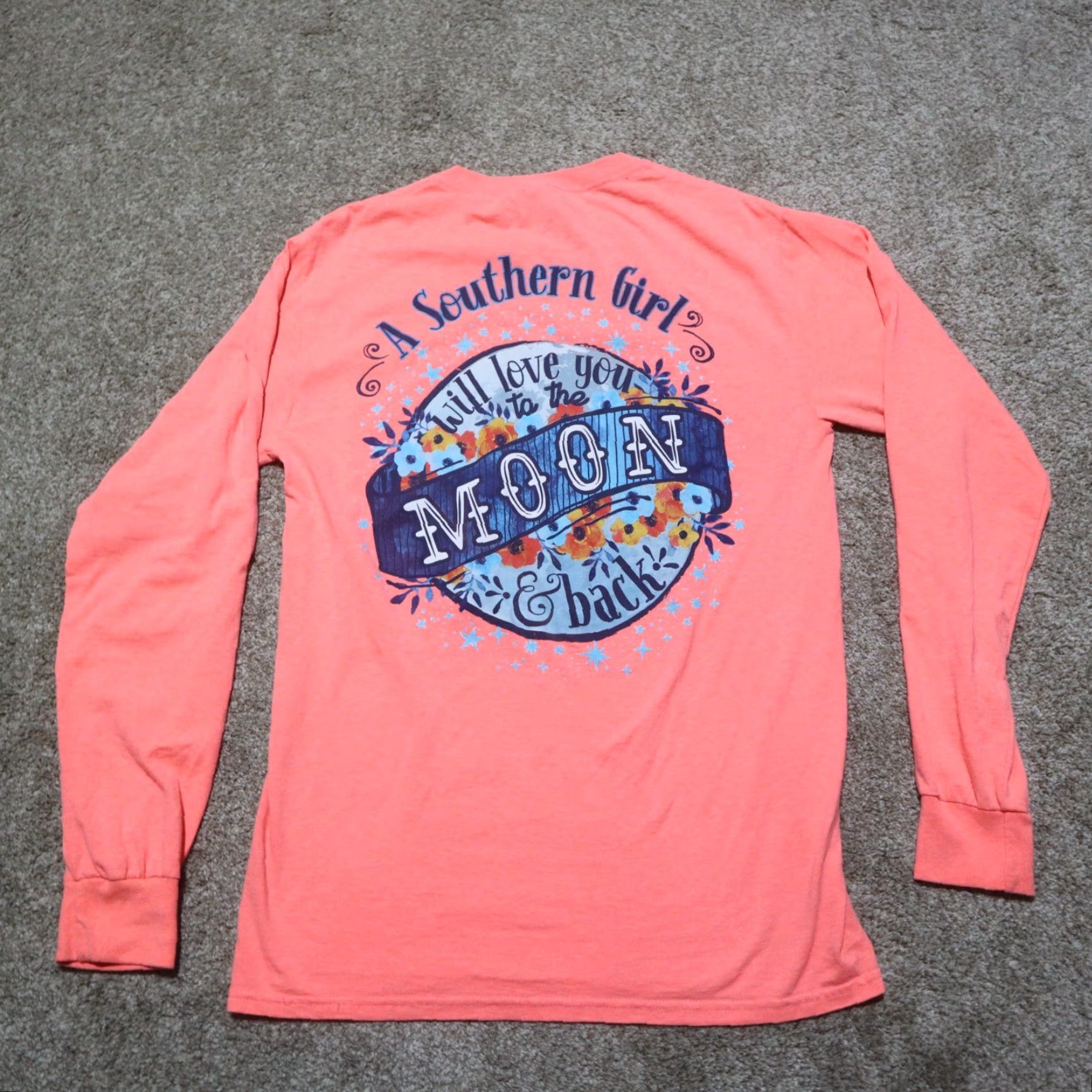 Vintage Itsa Girl Thing Shirt Adult Small Pink Southern Moon Back T-Shirt Womens Size S / US 4 / IT 40 - 8 Thumbnail
