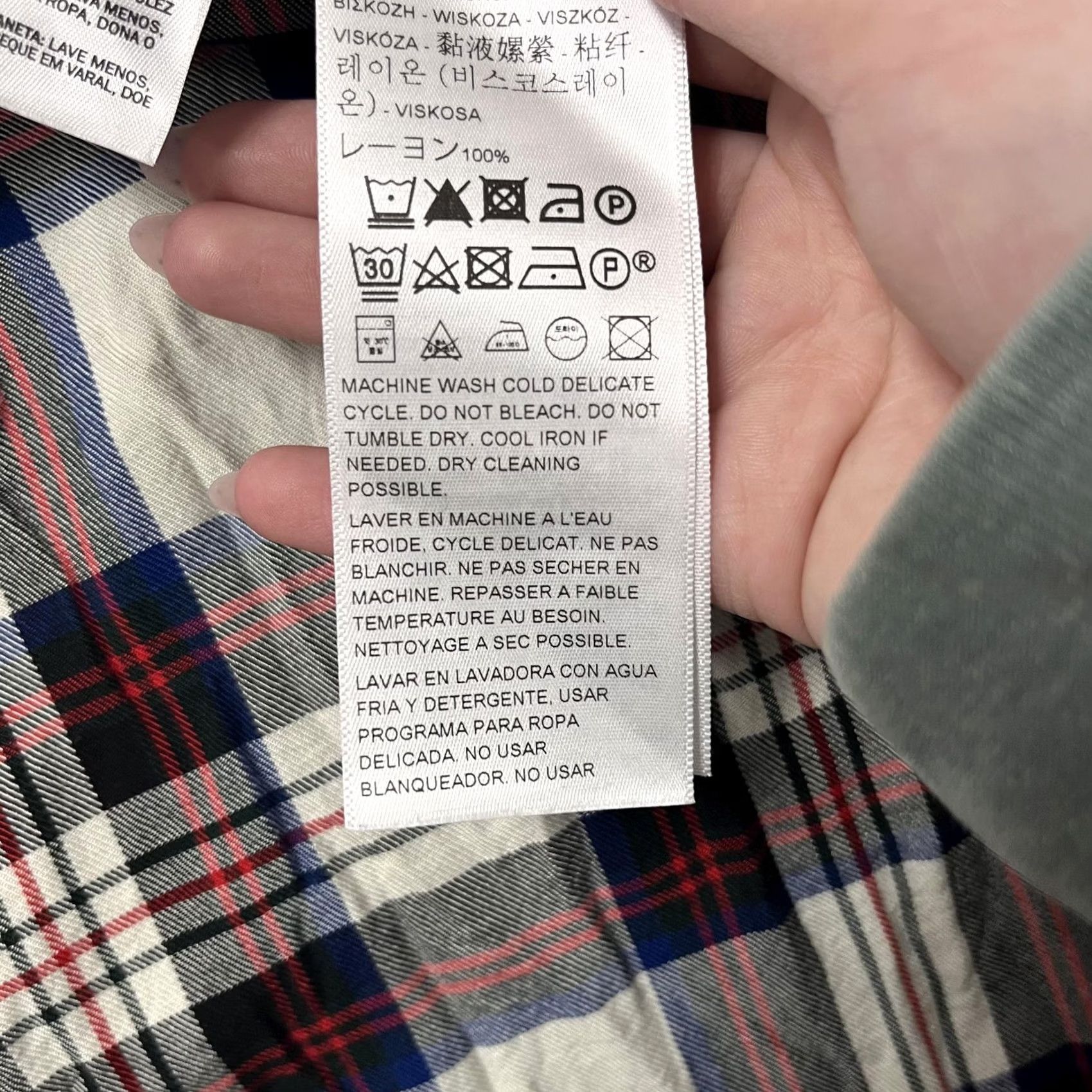 Levi's Levi's Shirt Mens XL Multicolor Plaid Long Sleeve Button Up Western Rayon Size US XL / EU 56 / 4 - 6 Thumbnail