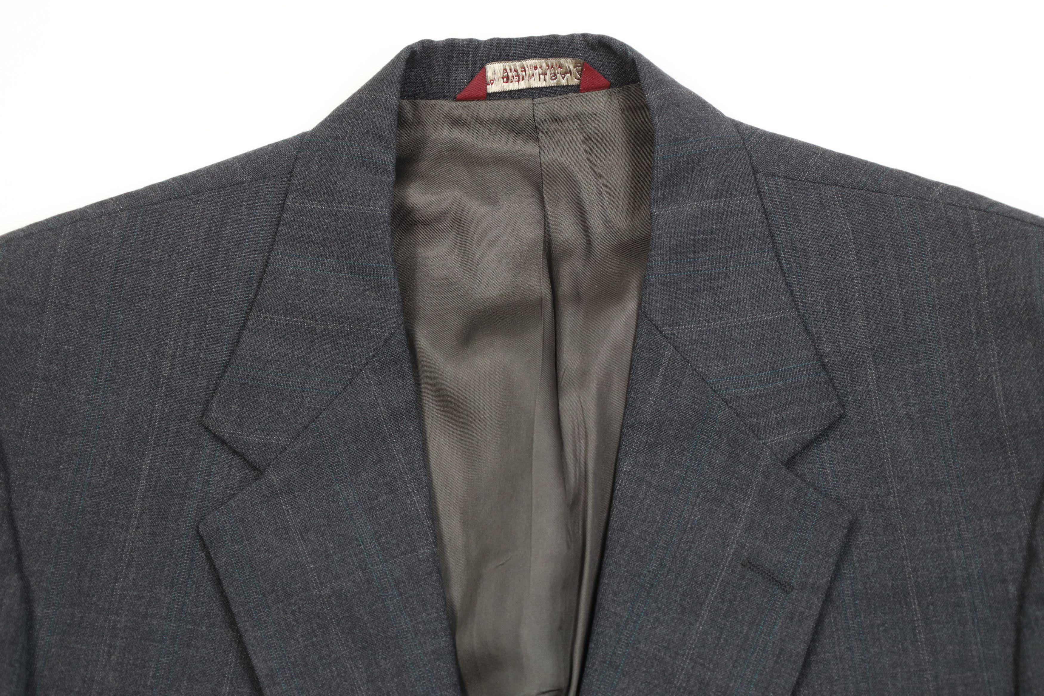 Vintage Vintage 90s Streetwear 2 Piece Worsted Wool Striped Suit Size 42L - 5 Thumbnail