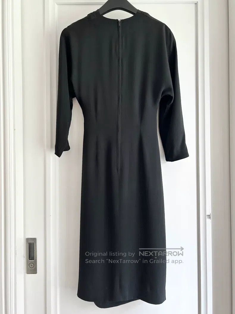 Hermes Hermes Silk Wrap Neck Dress, Heavyweight Double Crepe Silk Size XS / US 0-2 / IT 36-38 - 4 Thumbnail