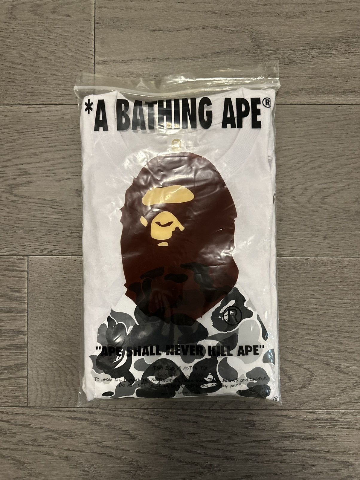 Bape 2023 BAPE ABC Camo By Bathing Ape Tee 'White/Grey' Size US L / EU 52-54 / 3 - 4 Thumbnail