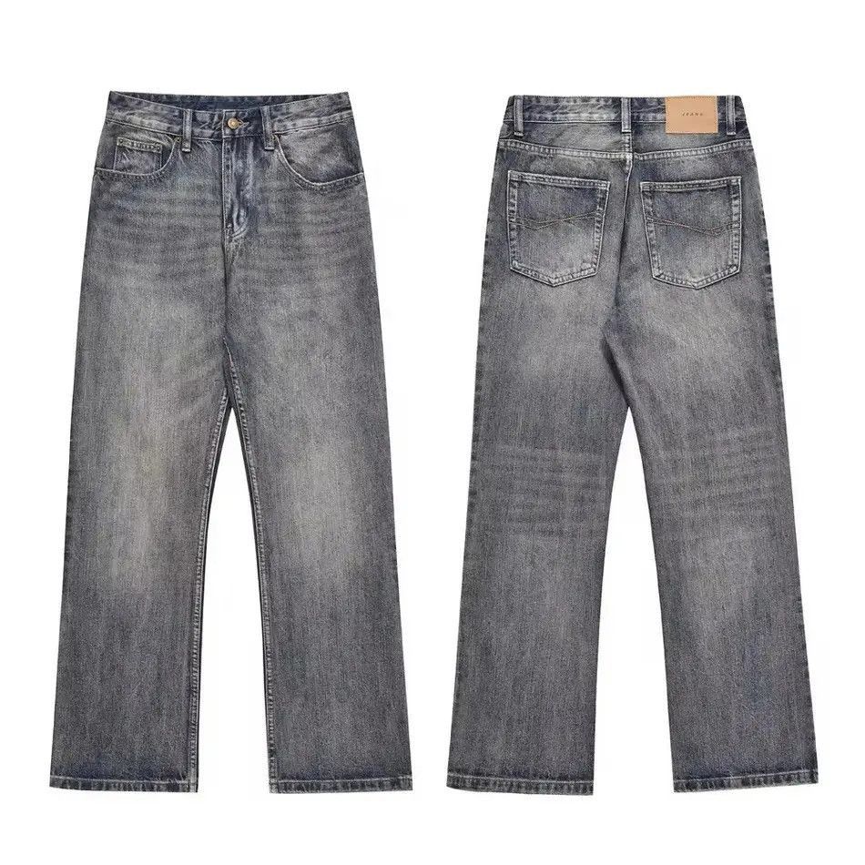 Japanese Brand Streetwear Straight Casual Washed Retro Jeans Size US 32 / EU 48 - 5 Thumbnail
