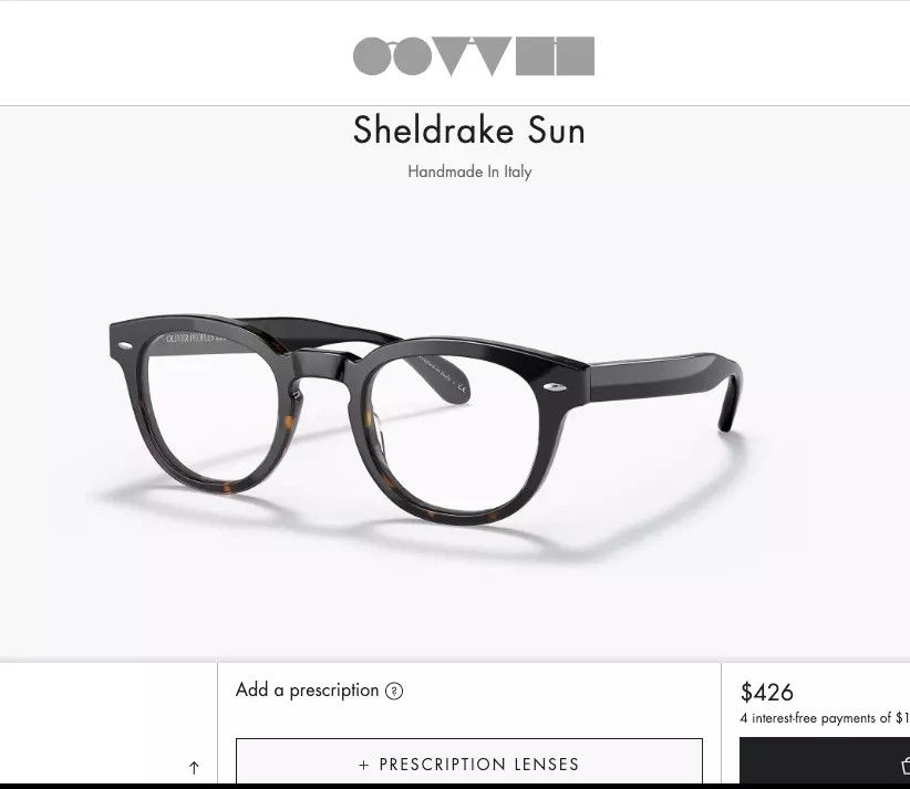 Oliver Peoples OLIVER PEOPLES SHELDRAKE 49mm Optical Size ONE SIZE - 9 Thumbnail