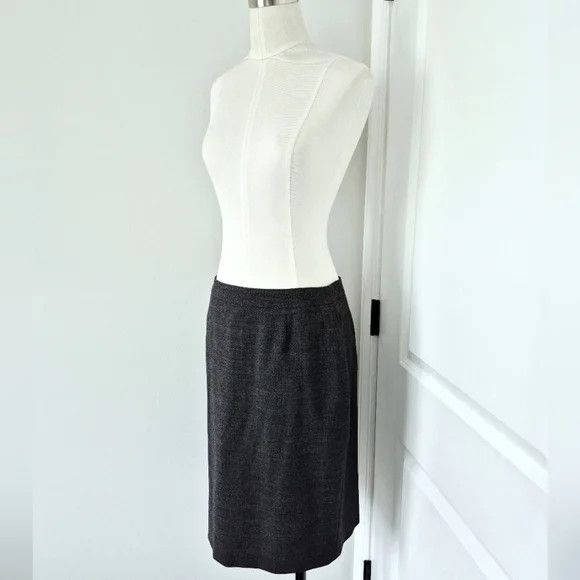 Hugo Boss Vimena Virgin Wool Skirt Classic Party Spring Summer Work Size 30" / US 8 / IT 44 - 4 Thumbnail