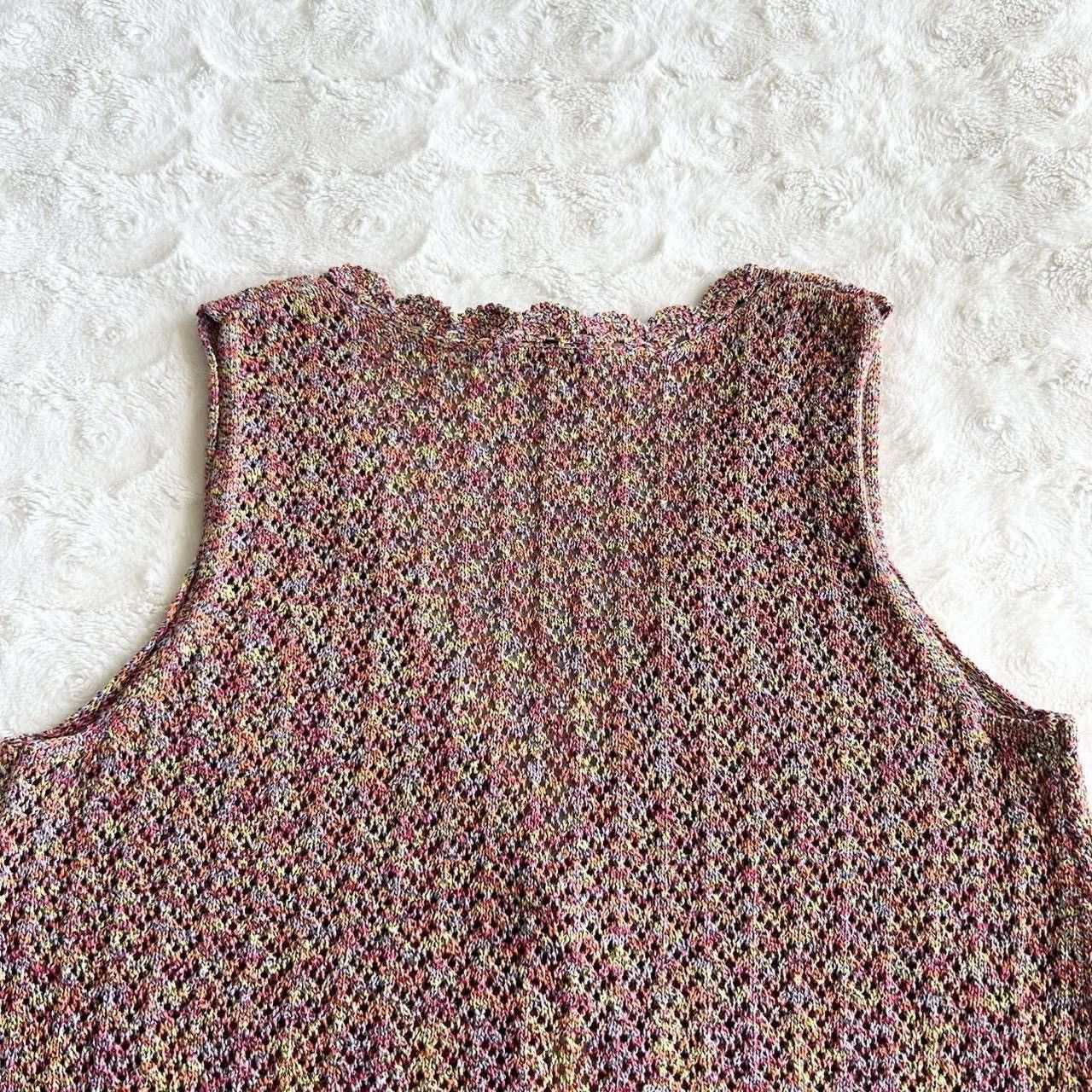 Talbots Vintage Talbots Crochet Sweater Vest Womens M Pink Eclectic Size M / US 6-8 / IT 42-44 - 5 Thumbnail