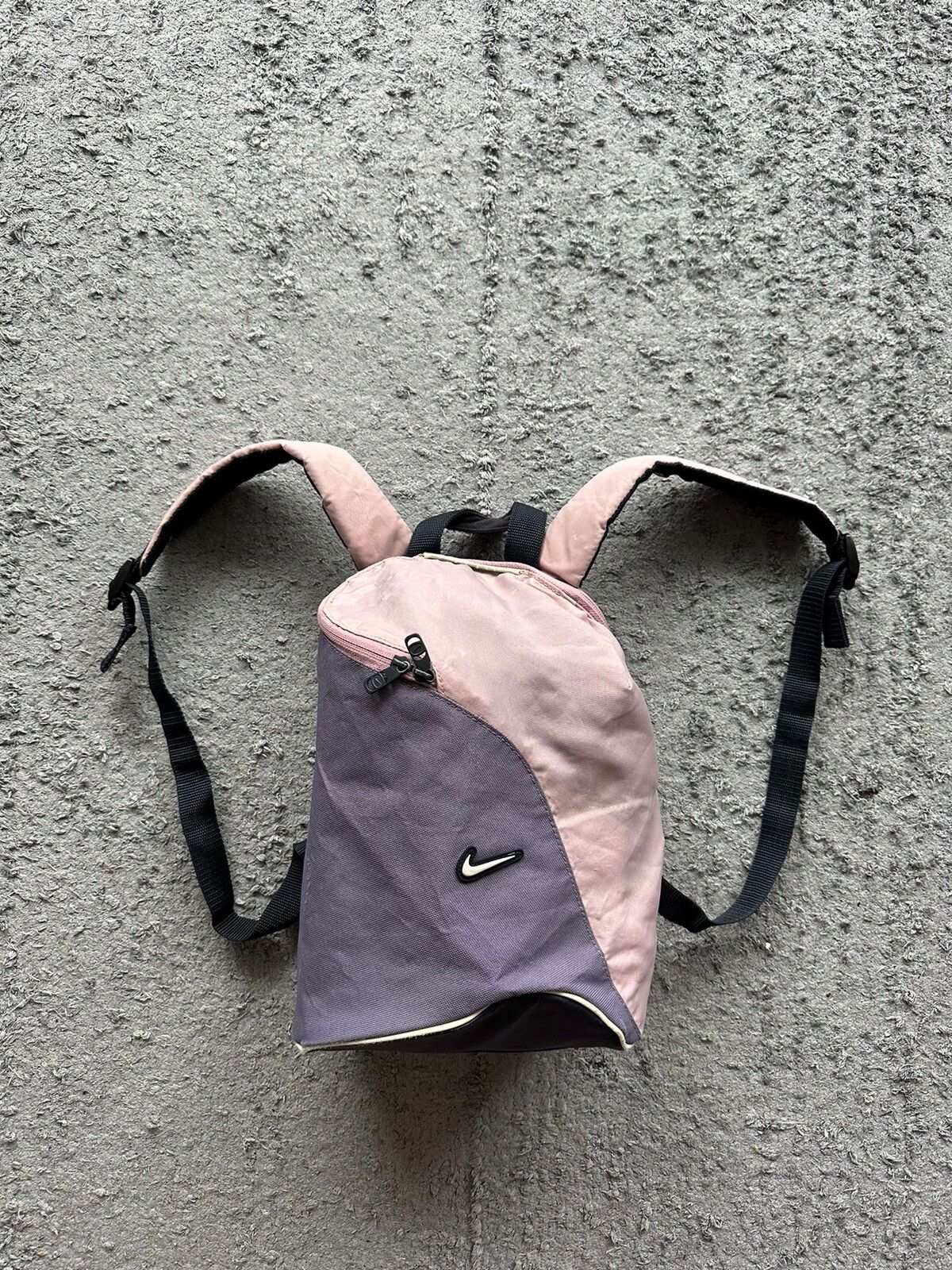 Pre-owned Nike X Vintage Nike Vintage Basic Logo Small School Bag In Violet