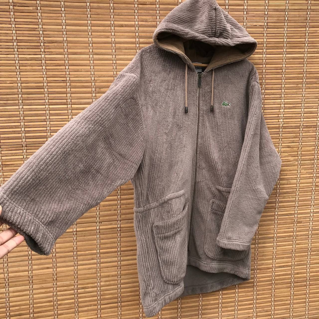 Lacoste × Vintage VINTAGE LACOSTE HOODIE X POLARTEX JUMPER BAGGY Size US XL / EU 56 / 4 - 10 Thumbnail