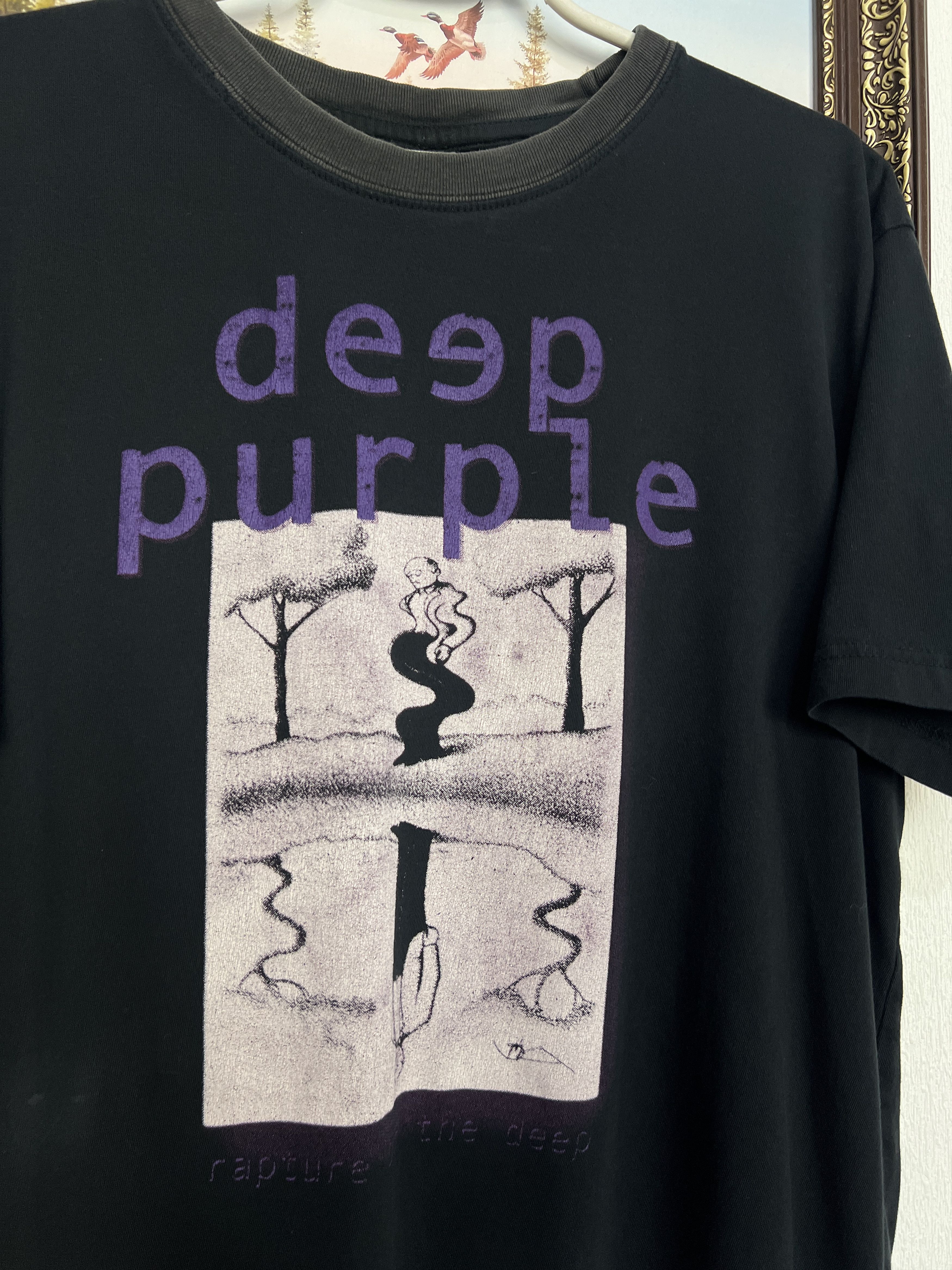 Vintage Deep Purple Shirt Rapture of the Deep Over Print Tour Tee Size US L / EU 52-54 / 3 - 3 Thumbnail
