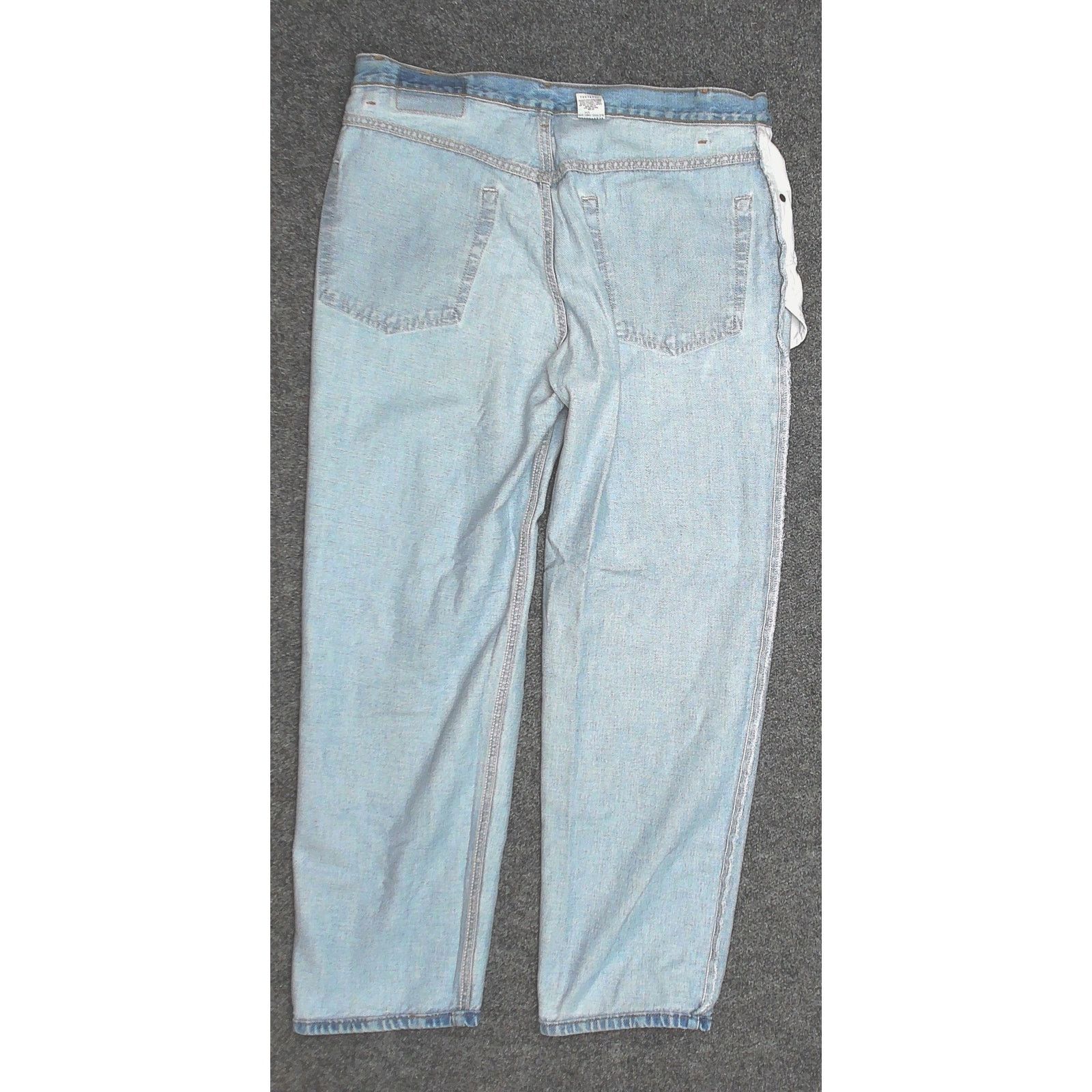 Levi's 2001 Levis 550 Light Wash Thrashed Baggy Jeans 38x30 Size US 38 / EU 54 - 6 Thumbnail