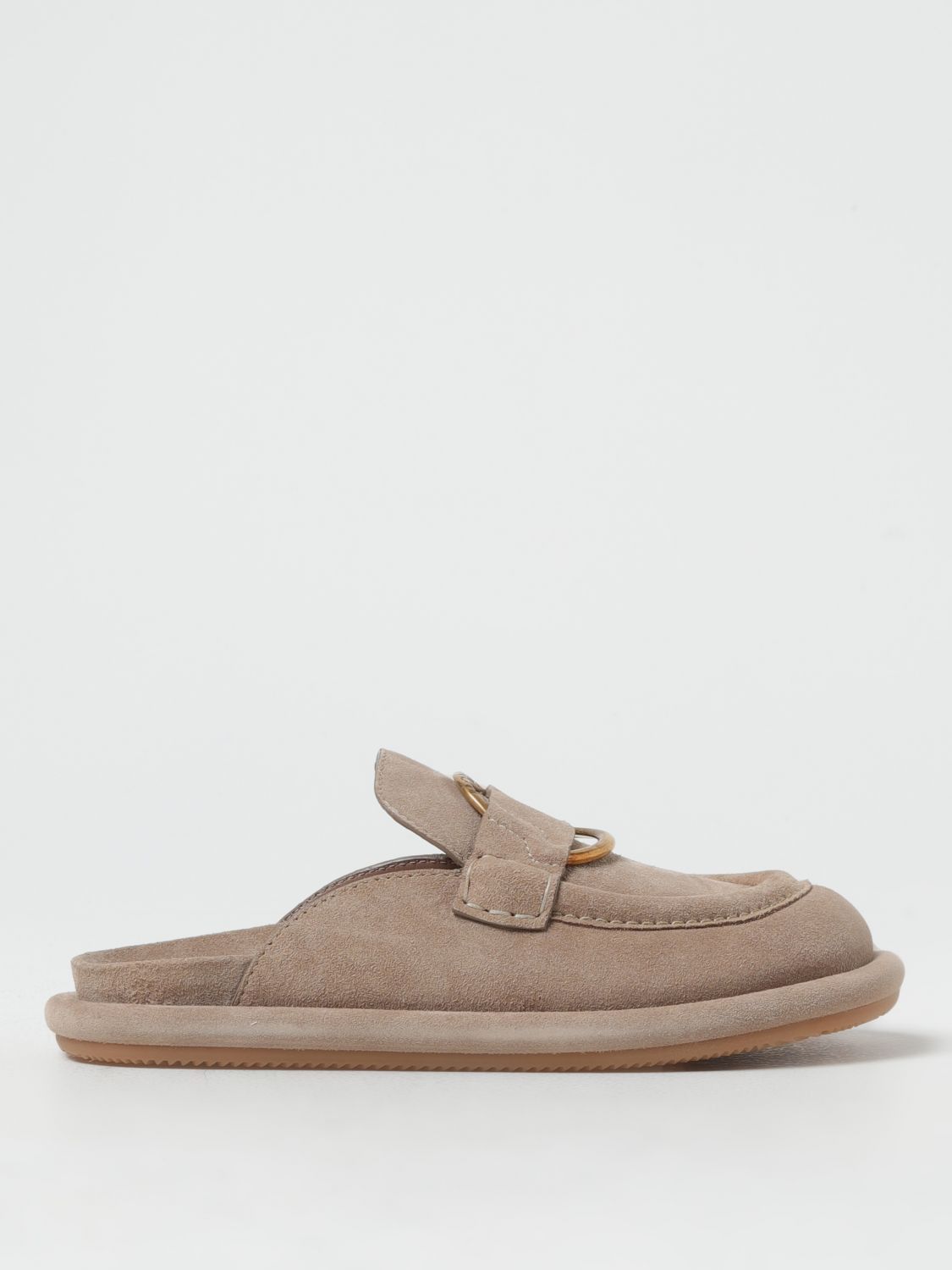 image of Moncler Flat Shoes Woman Beige, Women's (Size 6)