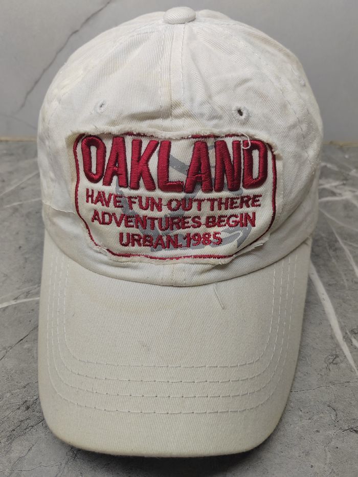 Vintage Vintage Oakland Distressed Style Cap Hat Size ONE SIZE - 2 Thumbnail