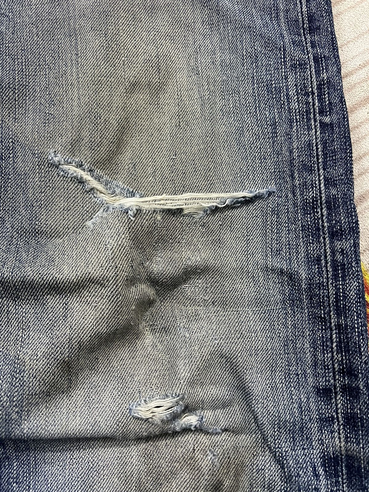 Edwin × If Six Was Nine VINTAGE EDWIN 505z SELVEDGE DISTRESSED BAGGY JEANS Size US 31 - 4 Thumbnail
