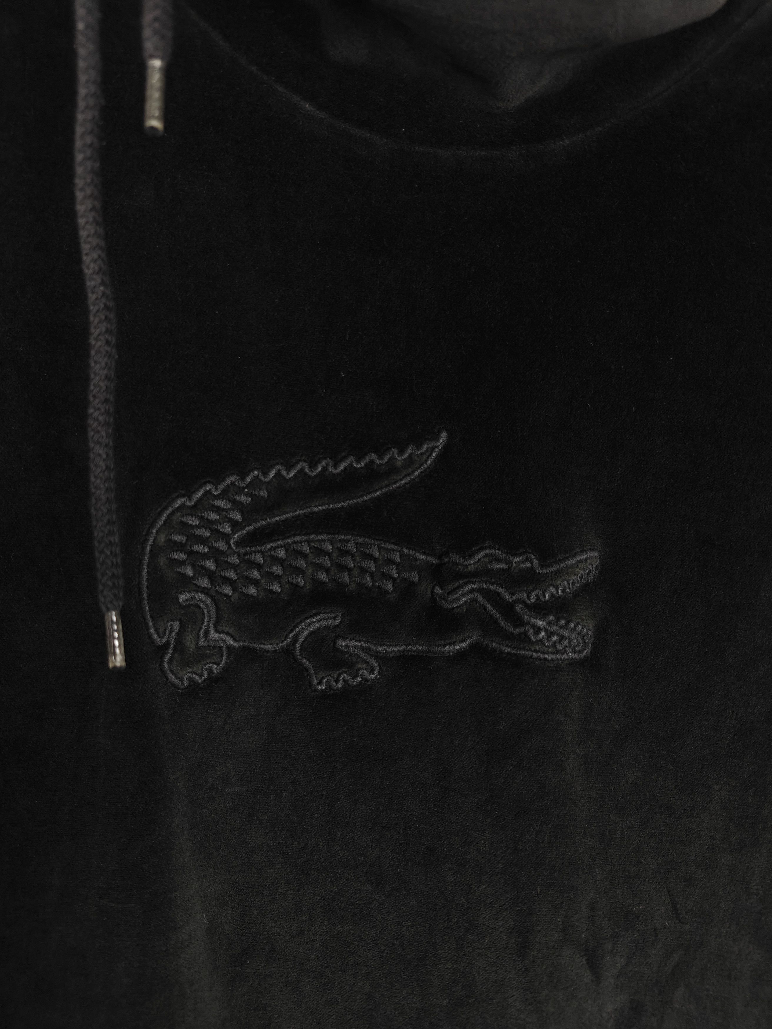 Lacoste Lacoste Sport Velour Sweatshirt Pullover High Neck Black M Size M / US 6-8 / IT 42-44 - 6 Thumbnail