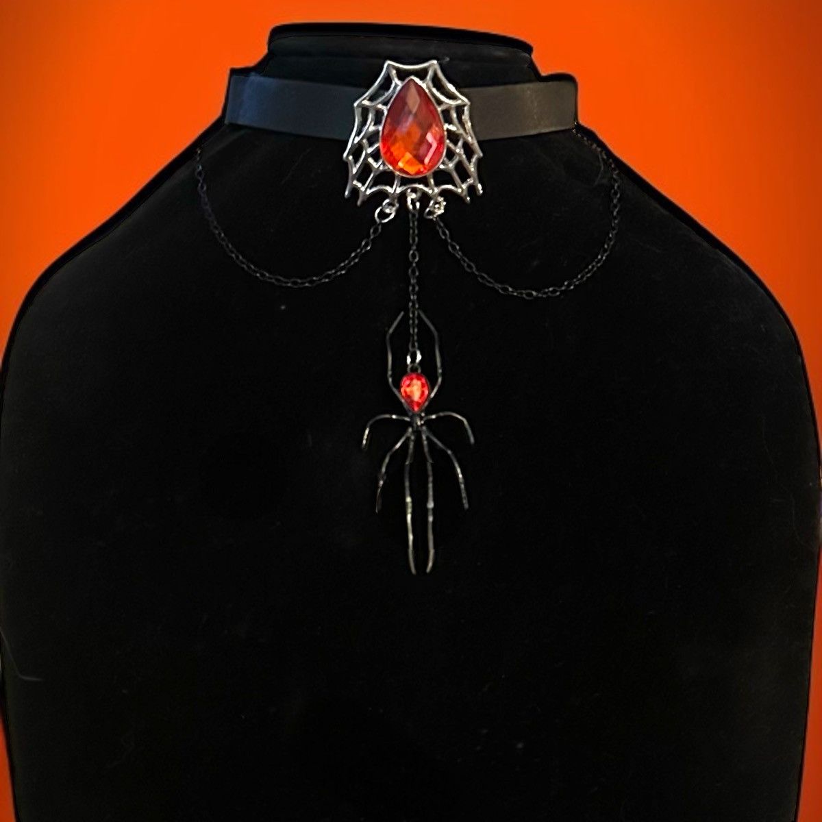 Other Spooky Halloween spider choker necklace Size ONE SIZE - 1 Thumbnail