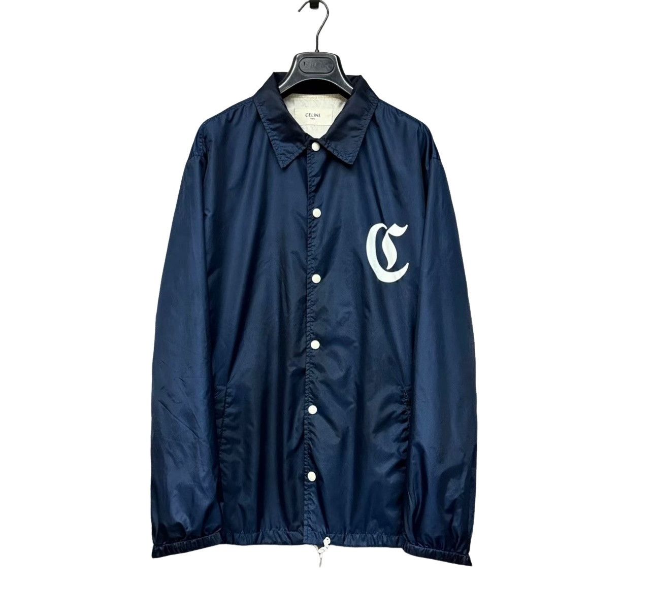 Celine Celine Logo Nylon Coach Jacket 52 Size US L / EU 52-54 / 3 - 1 Thumbnail