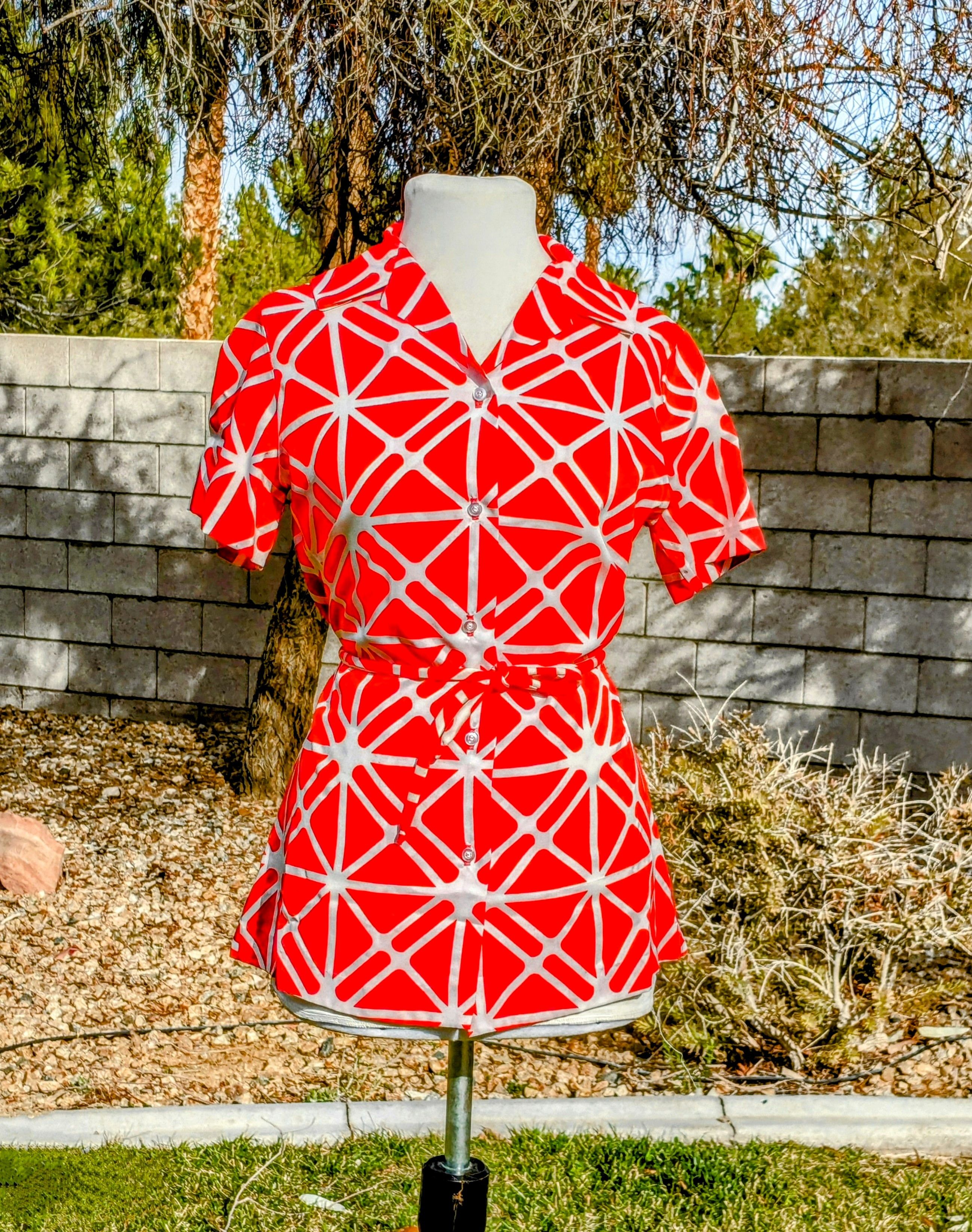 Vintage 1980's Vintage All-Over Graphic Lady Manhattan Shirt Top Size M / US 6-8 / IT 42-44 - 1 Thumbnail