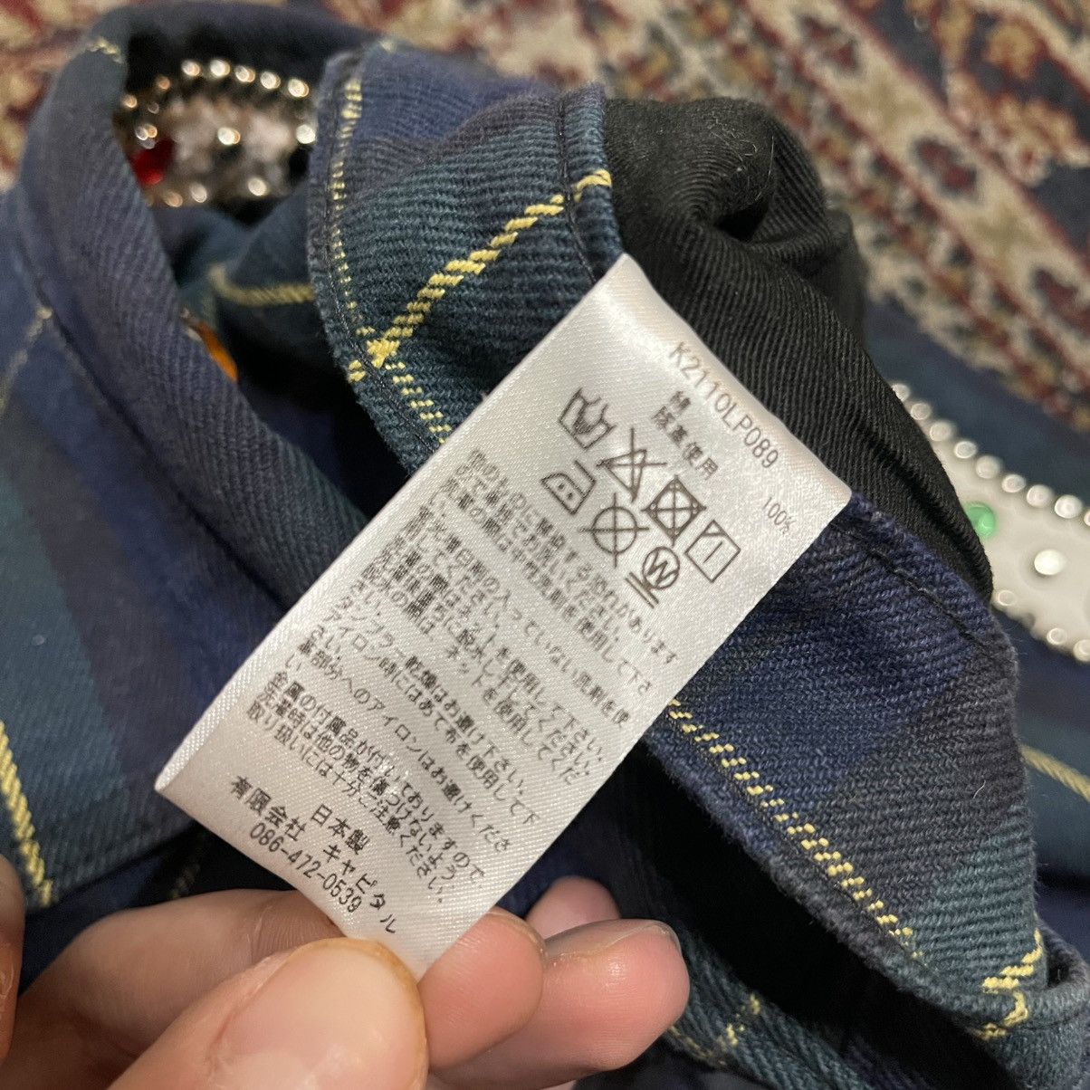 Kapital 11oz TARTAN CHECK 5P MONKEY CISCO JEANS (STUDS REMAKE) GREEN Size US 38 / EU 54 - 8 Thumbnail