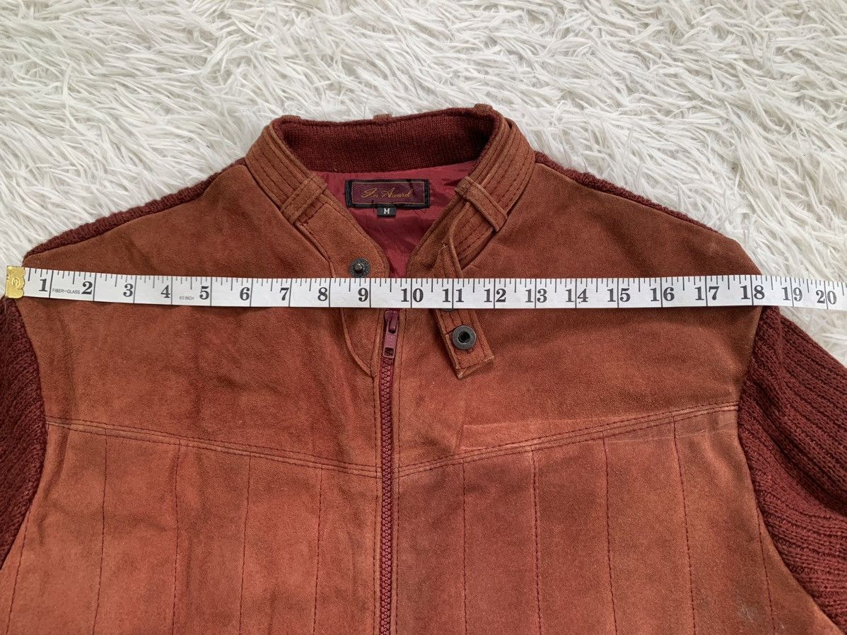 Leather Suede Knitted Jacket Size US M / EU 48-50 / 2 - 11 Thumbnail