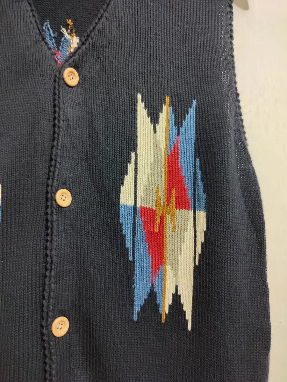 United Arrows United Arrows Navajo Sleeveless Vest Cardigan Native America Size US L / EU 52-54 / 3 - 5 Thumbnail