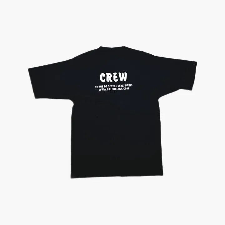 Balenciaga Balenciaga Balenciaga Crew Neck Black TShirt for Men -2507 Size US XS / EU 42 / 0 - 3 Thumbnail