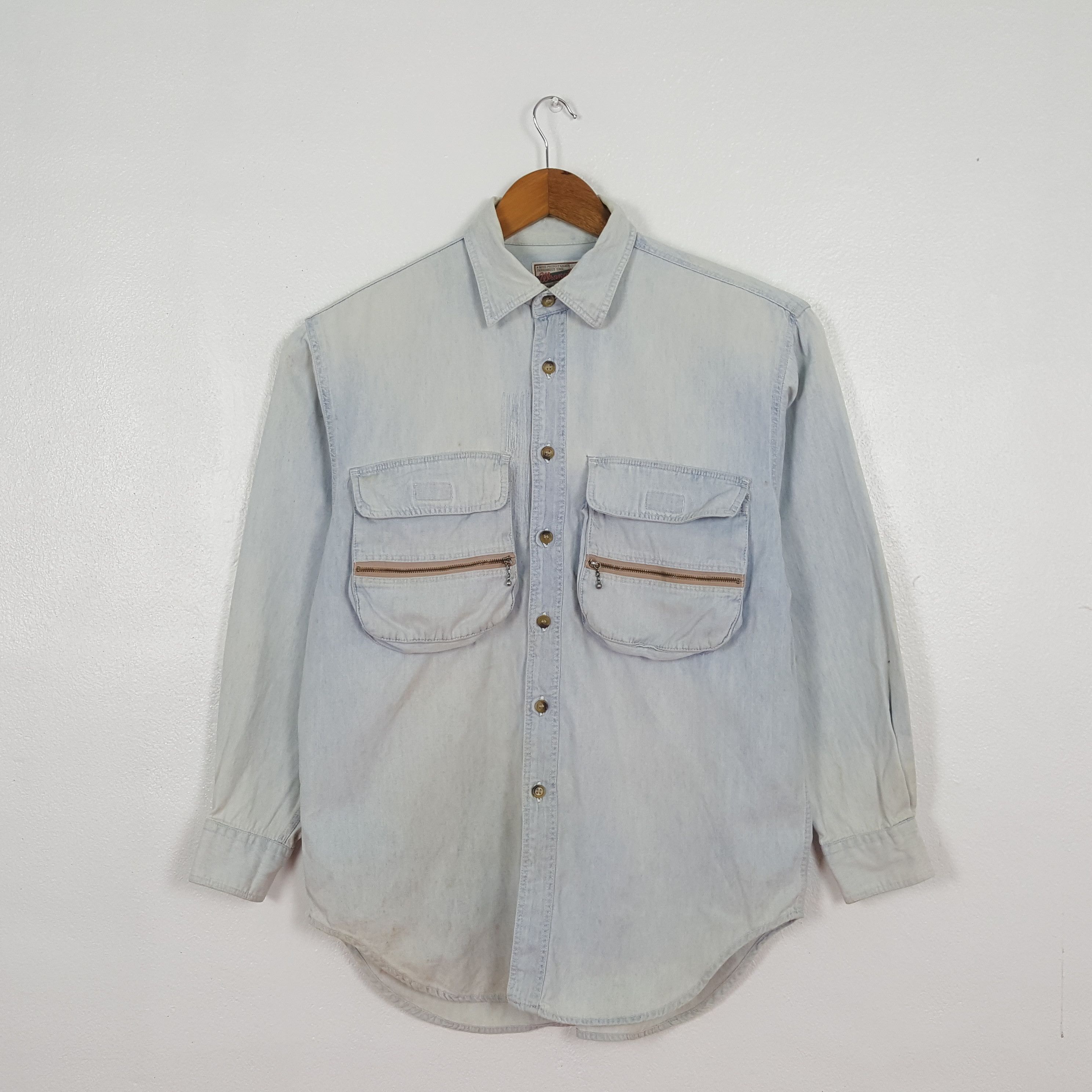 Wrangler Vintage Wrangler Western Style Denim Shirt C319N1 Size US L / EU 52-54 / 3 - 1 Thumbnail
