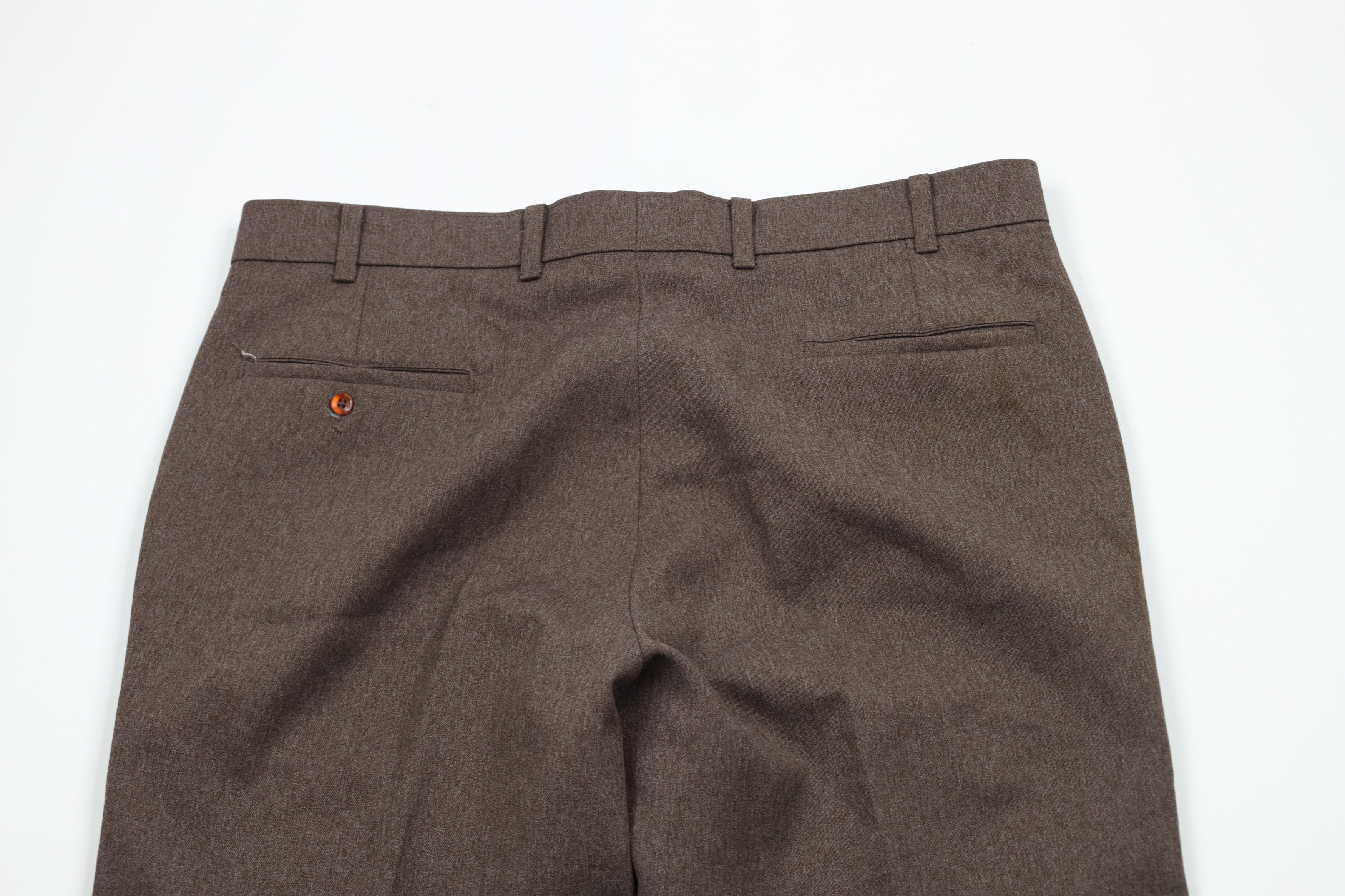 Levi's × Vintage Vintage 70s 80s Levis Flared Wide Leg Chino Pants Brown USA Size US 36 / EU 52 - 12 Thumbnail