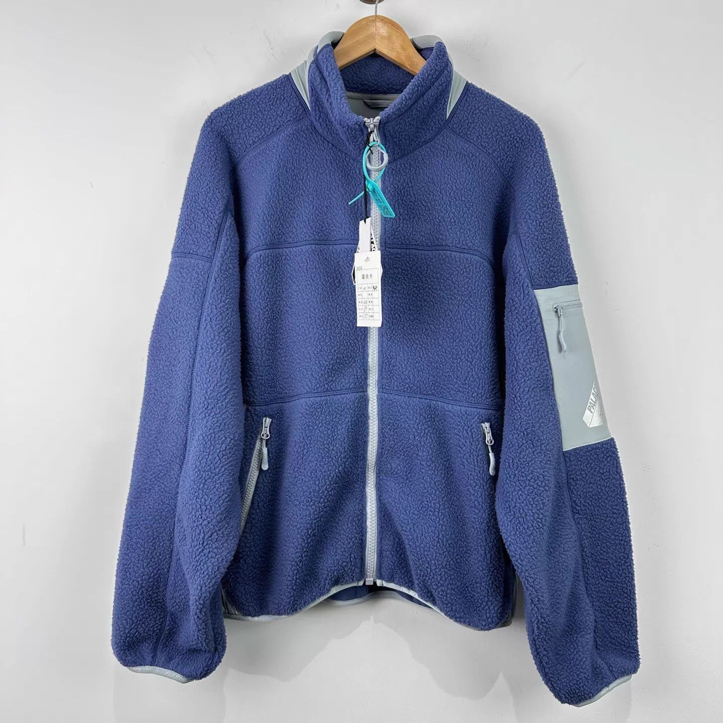 Places + Faces Blue Fleece Zip-Up Jacket - Size M Size US M / EU 48-50 / 2 - 1 Thumbnail