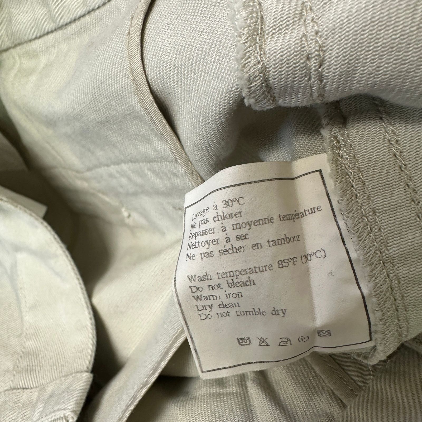 Chanel Chanel Boutique Cropped Straight Leg Pants 42 US 10 Beige Size 32" / US 10 / IT 46 - 9 Thumbnail