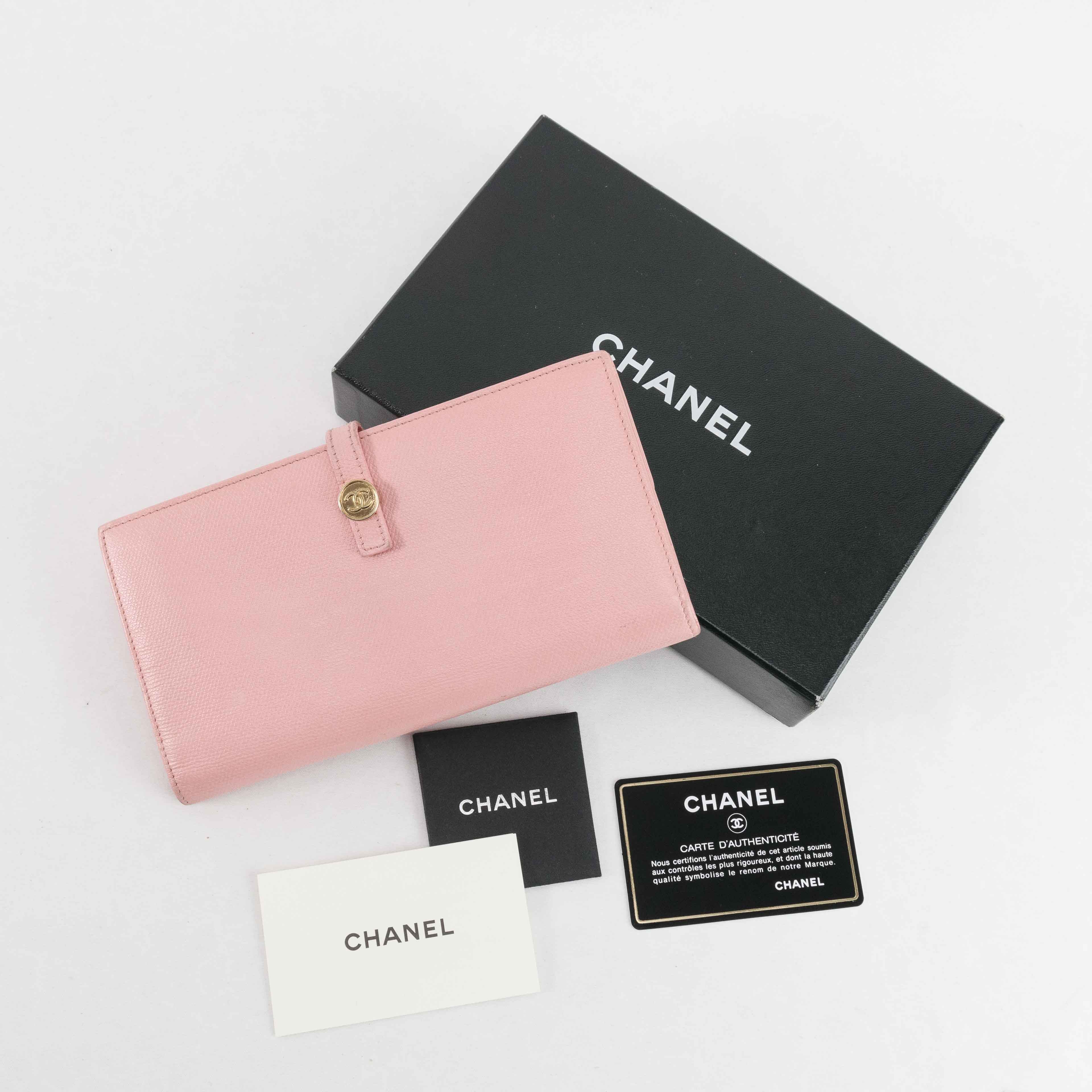 Chanel Chanel Classic Flap Long Wallet in Pink Caviar Leather Size ONE SIZE - 1 Thumbnail