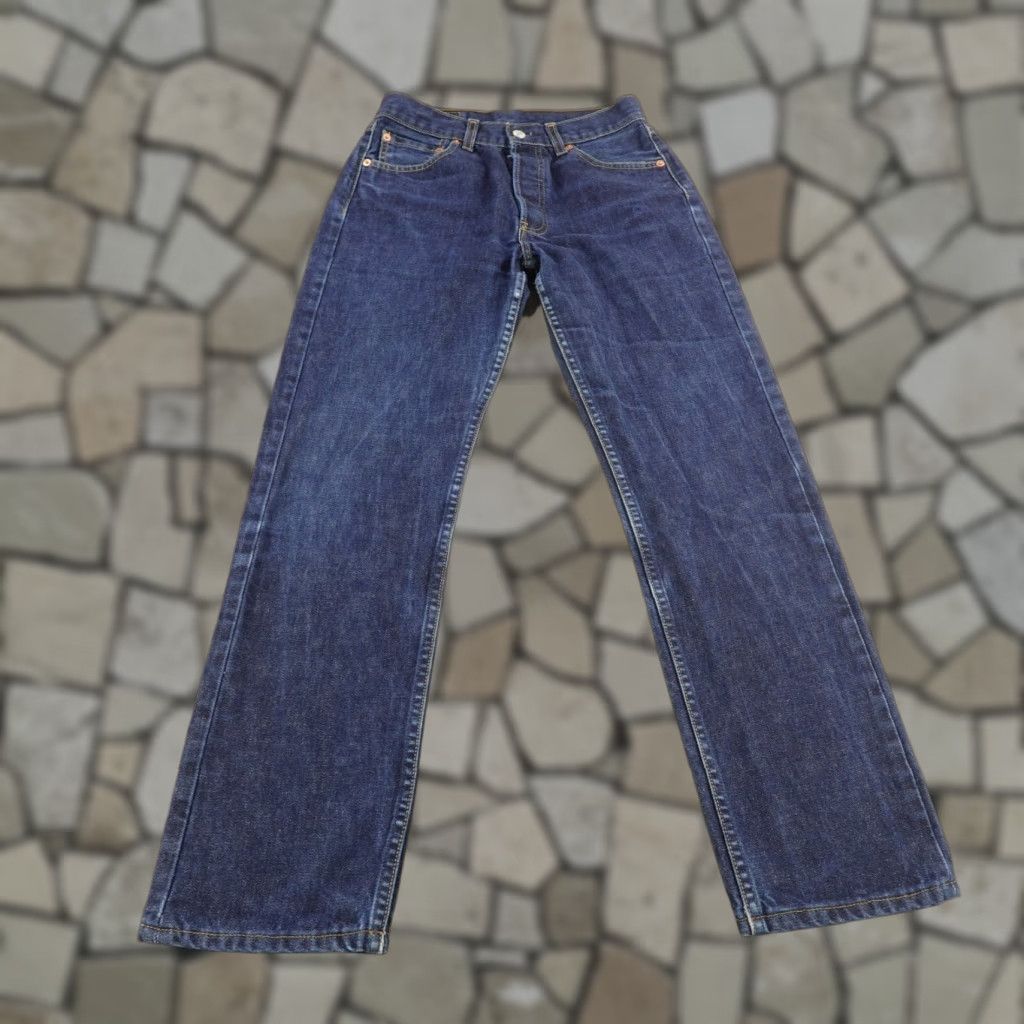 Levi's VINTAGE Levi's 501 Jeans Men 29x34 Blue Dark Wash Button Fly Denim Straight 1980s Mens Jeans Size US 28 / EU 44 - 1 Thumbnail