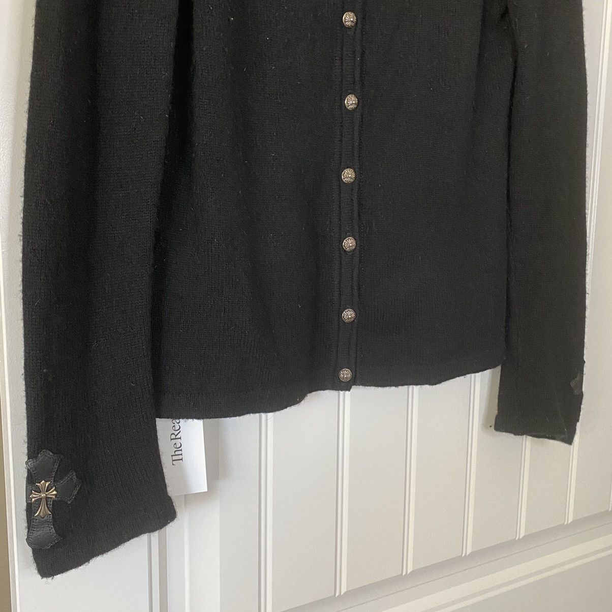 Chrome Hearts Chrome Hearts Black Cashmere Back Cross Patch Line Cardigan Size US S / EU 44-46 / 1 - 13 Thumbnail