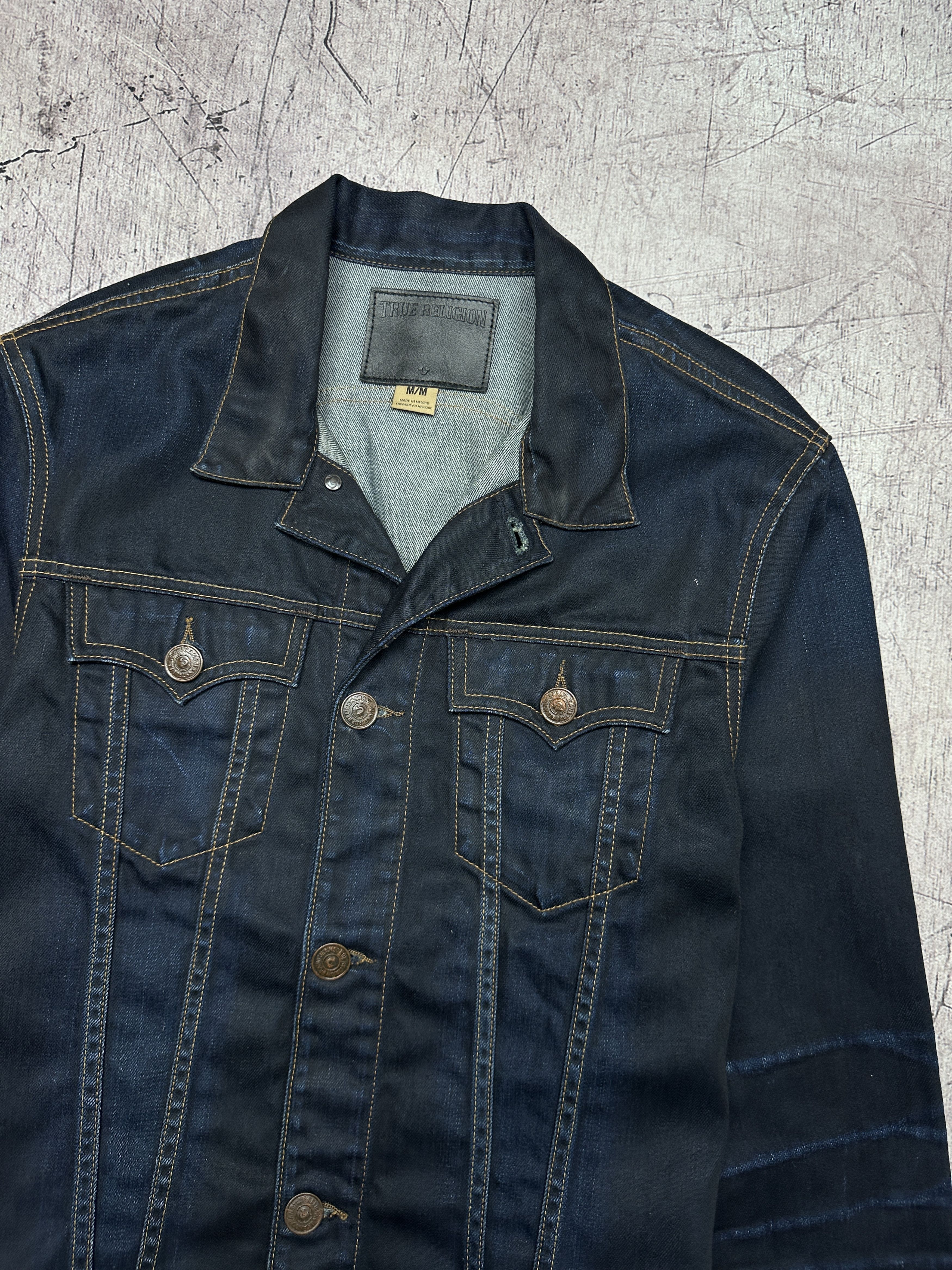True Religion True Religion Mens Denim Trucker Jacket Size US M / EU 48-50 / 2 - 2 Thumbnail